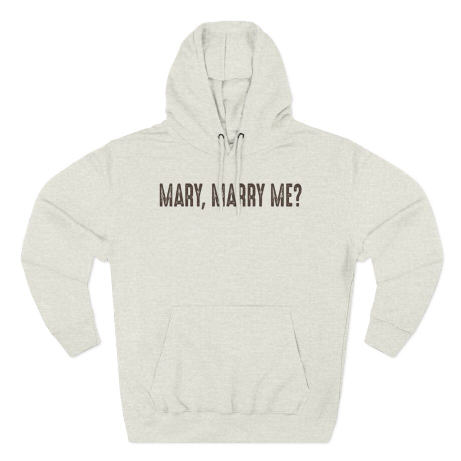 Royel Otis Mary Marry Me Faded Powder Three-Panel Fleece Hoodie