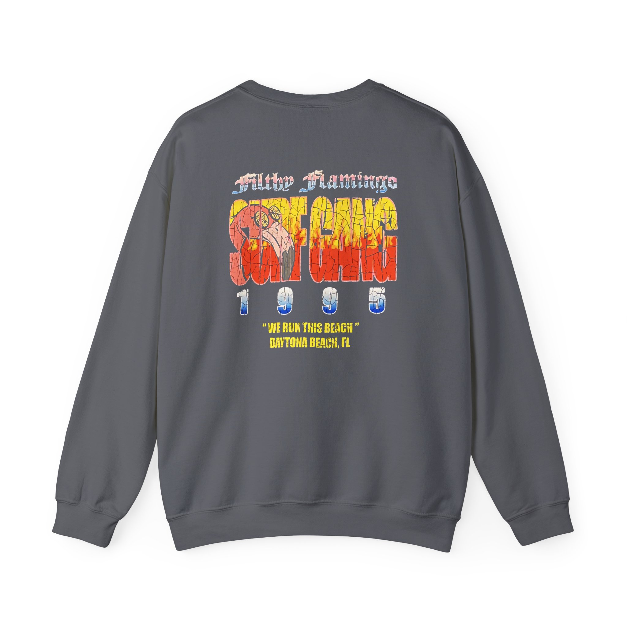 Surf Gang Filthy Flamingo Unisex Heavy Blendâ„¢ Crewneck Sweatshirt