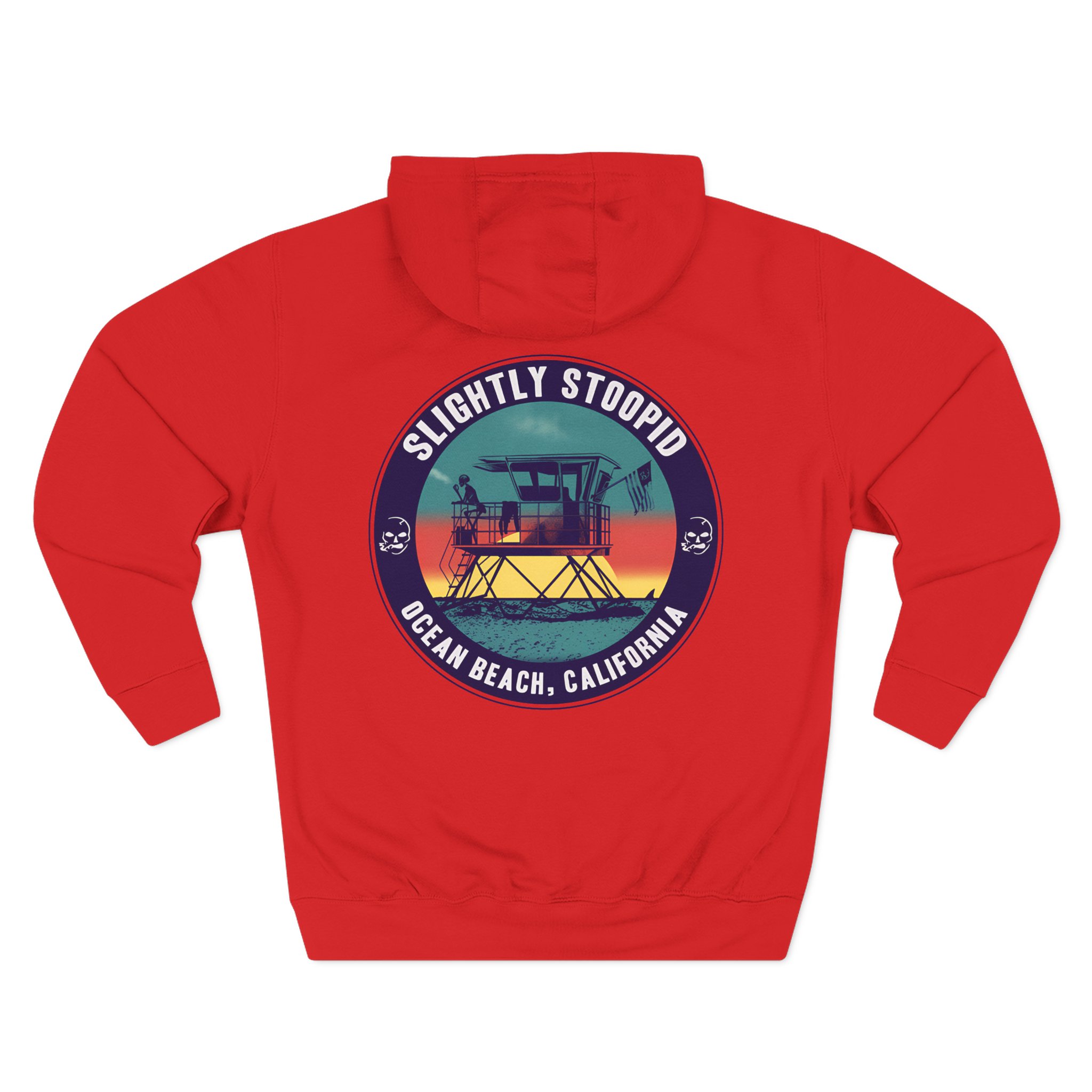 Slightly Stoopid Lifeguard Raglan Three-Panel Fleece Hoodie