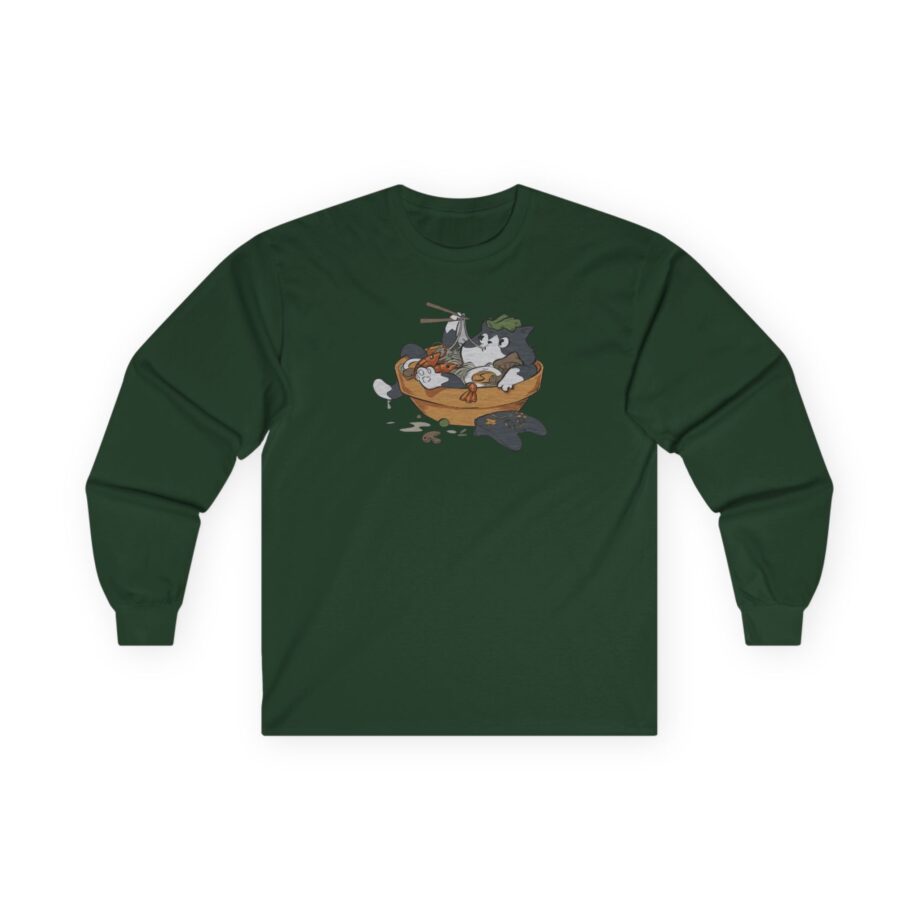 Lirik Ramen Cat Unisex Ultra Cotton Long Sleeve Tee
