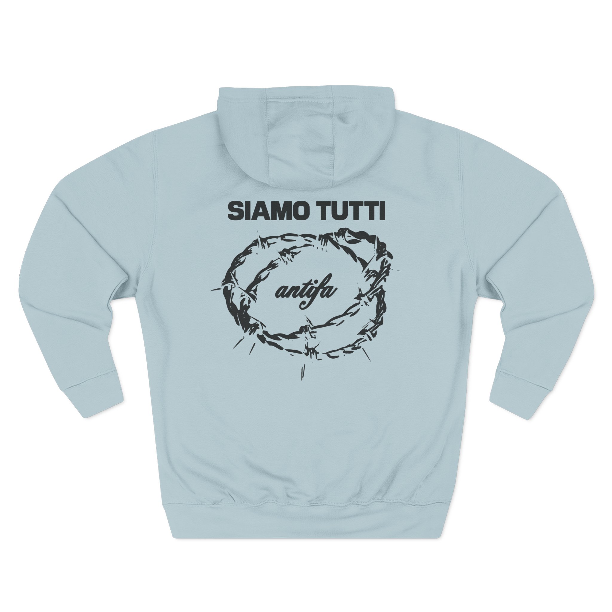 Disarstar Siamo Tutti Antifa Three-Panel Fleece Hoodie