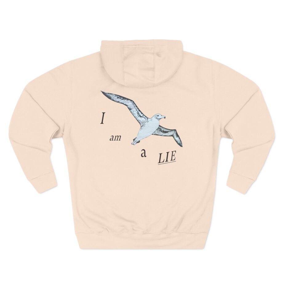 Birds Arent Real I am a Lie Three-Panel Fleece Hoodie