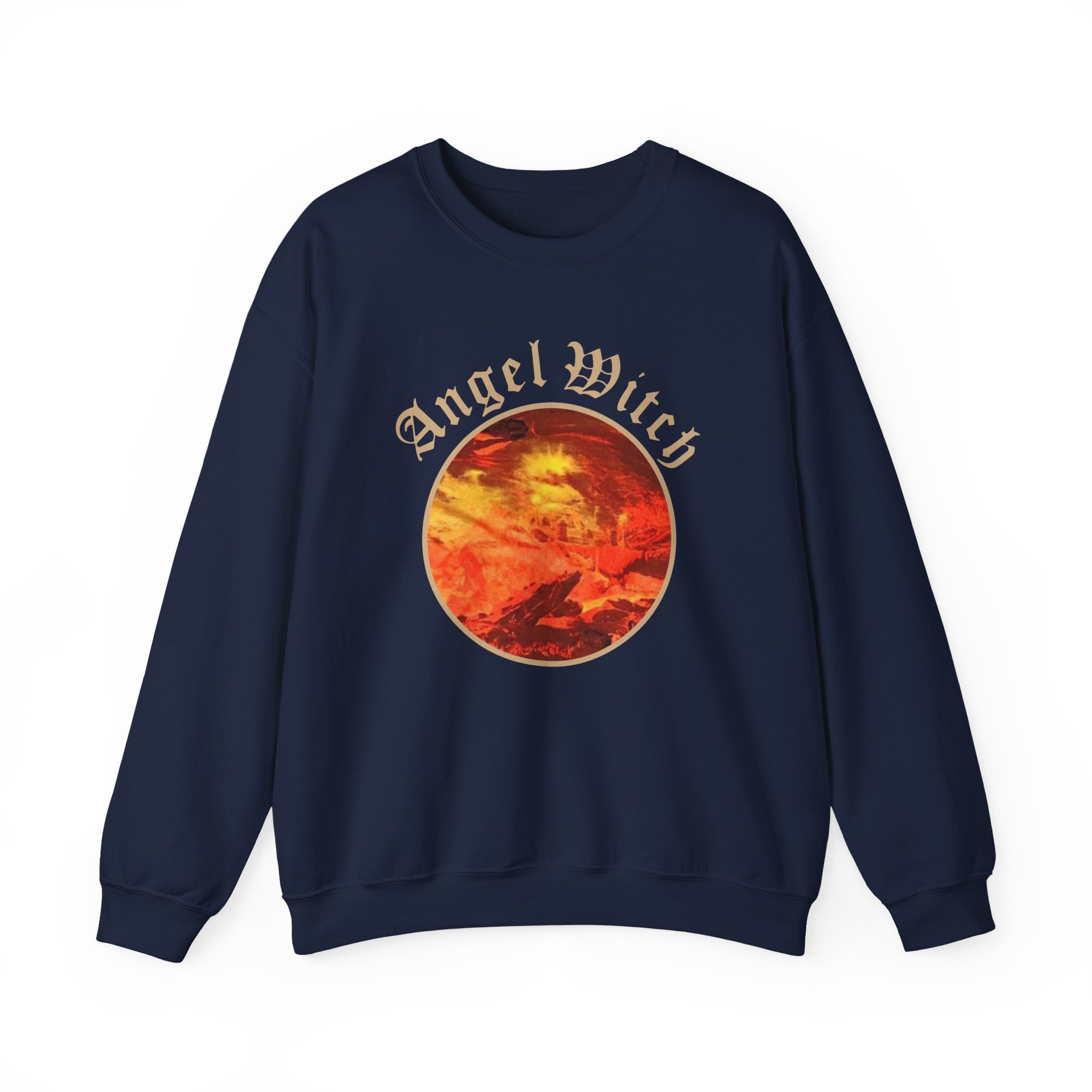 Angel Witch Debut Album Unisex Heavy Blendâ„¢ Crewneck Sweatshirt