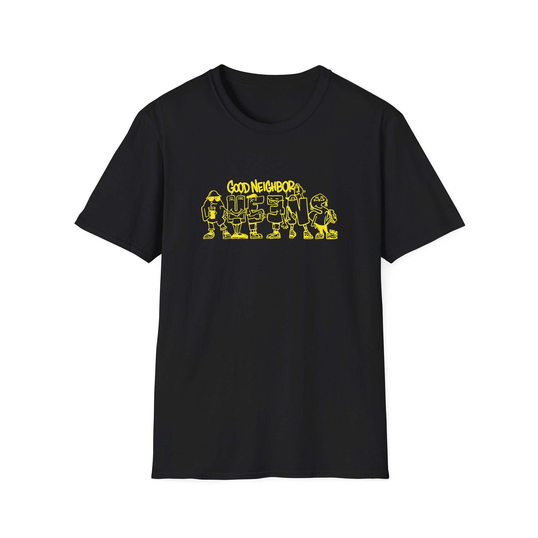 Good Neighbours Queens Unisex Softstyle T-Shirt