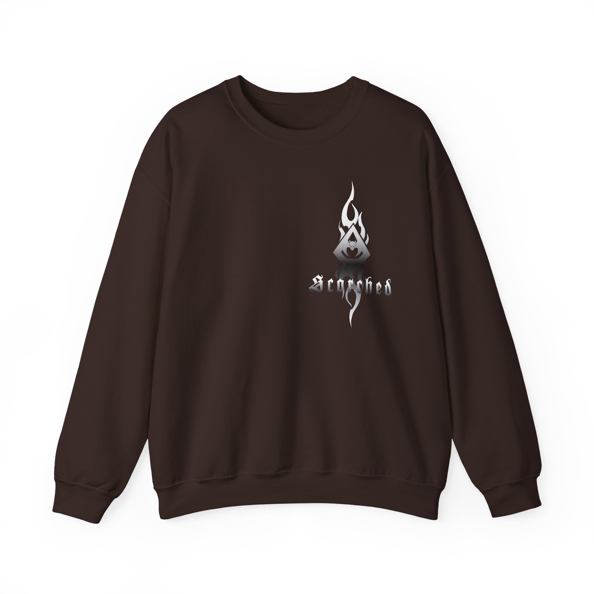 Overkill Scorched Stretched Logo Unisex Heavy Blendâ„¢ Crewneck Sweatshirt
