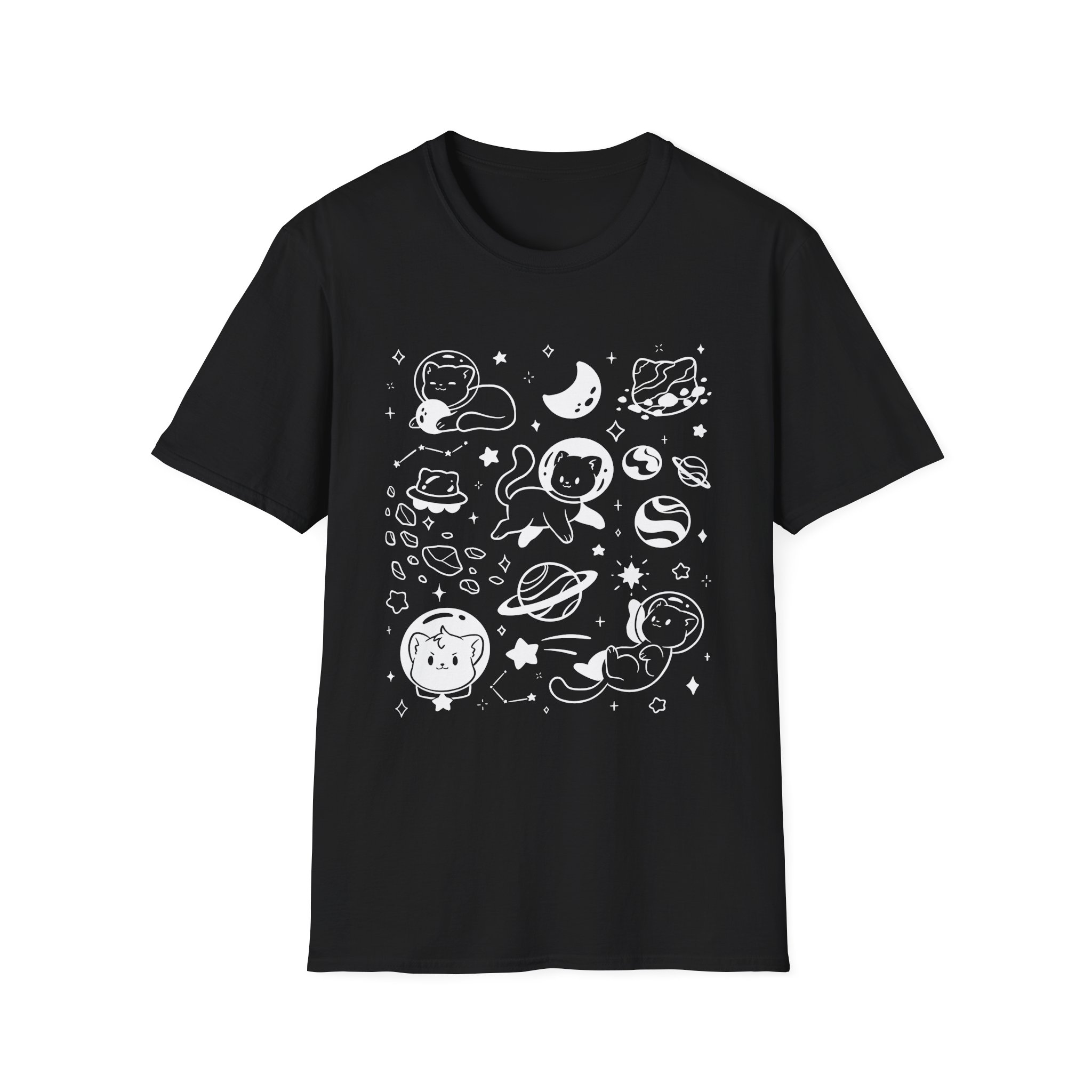 Shubble Space Cats Unisex Softstyle T-Shirt