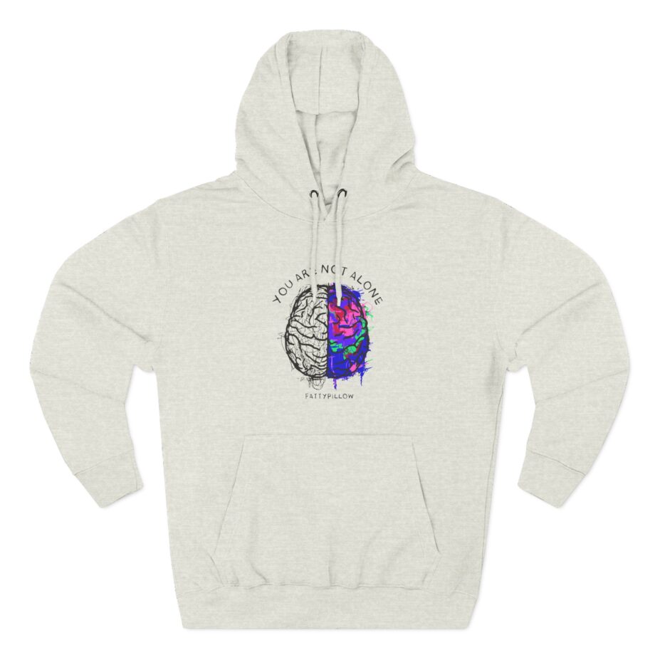 Fattypillow You Are Not Alone Three-Panel Fleece Hoodie