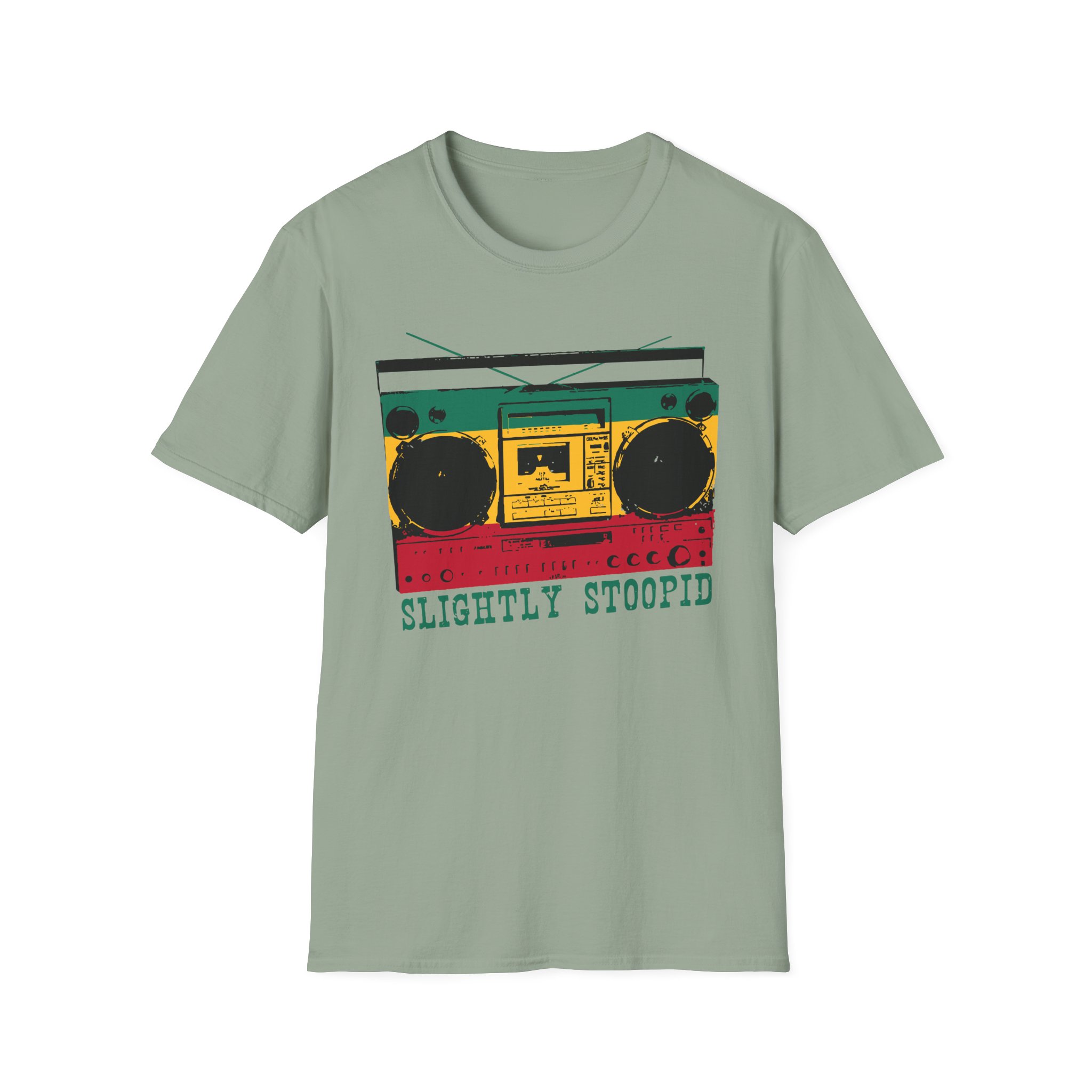 Slightly Stoopid Ghetto Blaster Raglan Unisex Softstyle T-Shirt