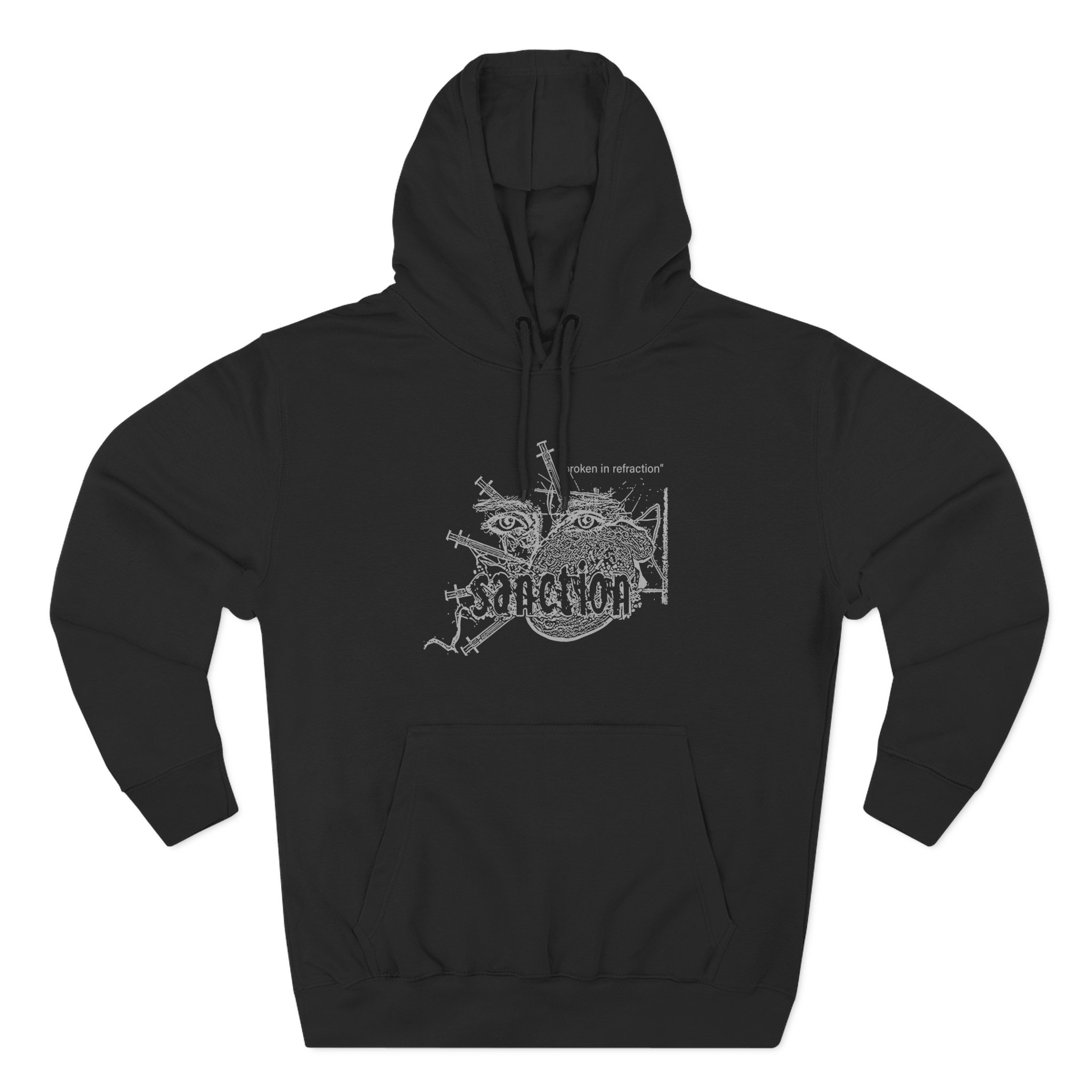 Sanction Broken Three-Panel Fleece Hoodie