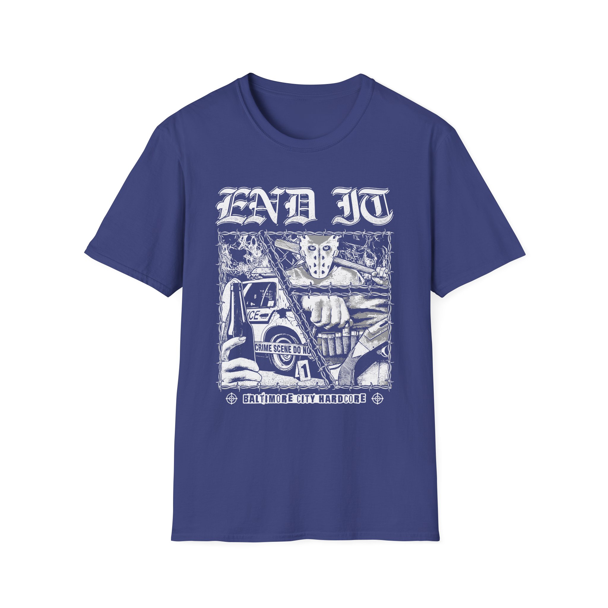 End It Crime Scene Unisex Softstyle T-Shirt