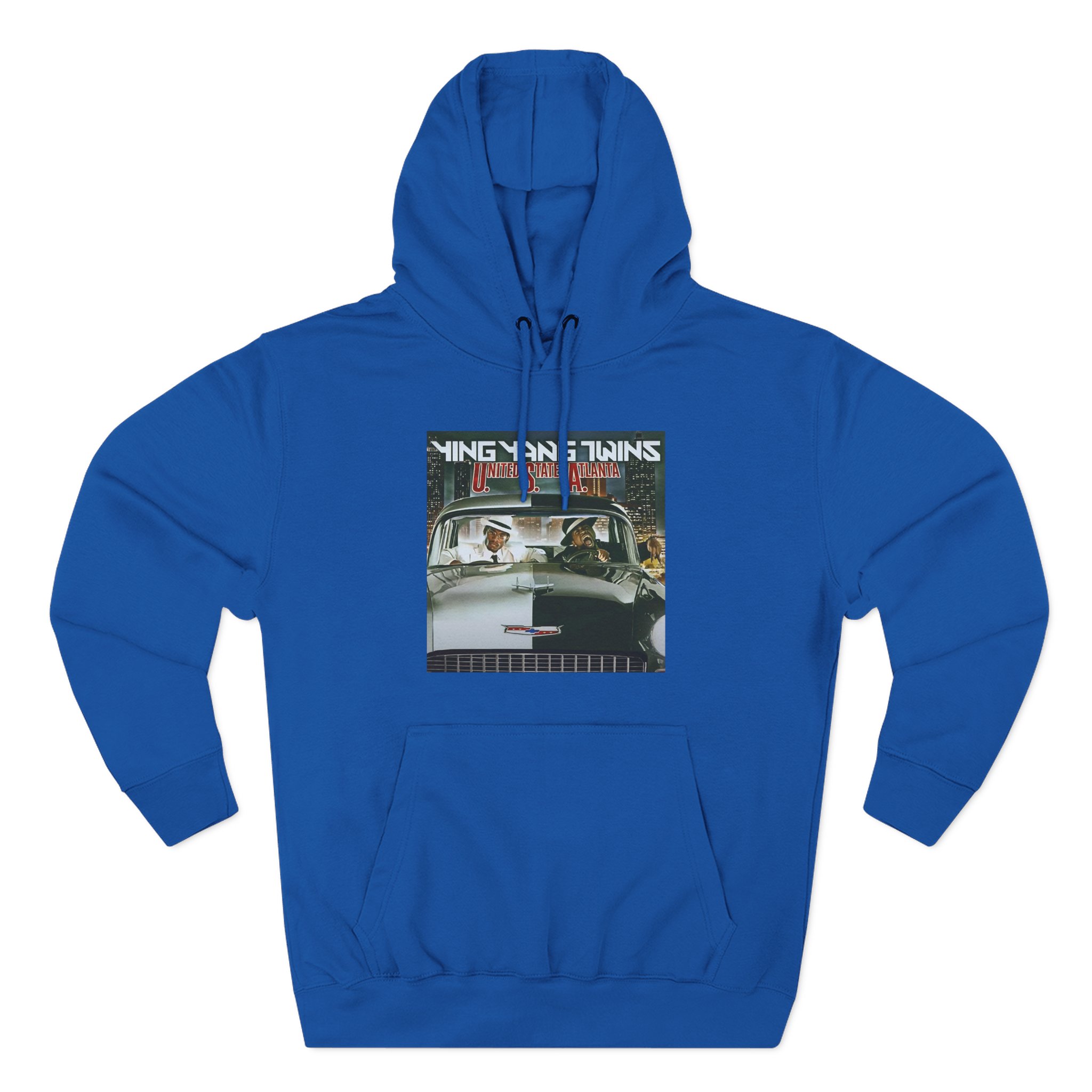 Ying Yang Twins United State Of Atlanta Album Cover Three-Panel Fleece Hoodie
