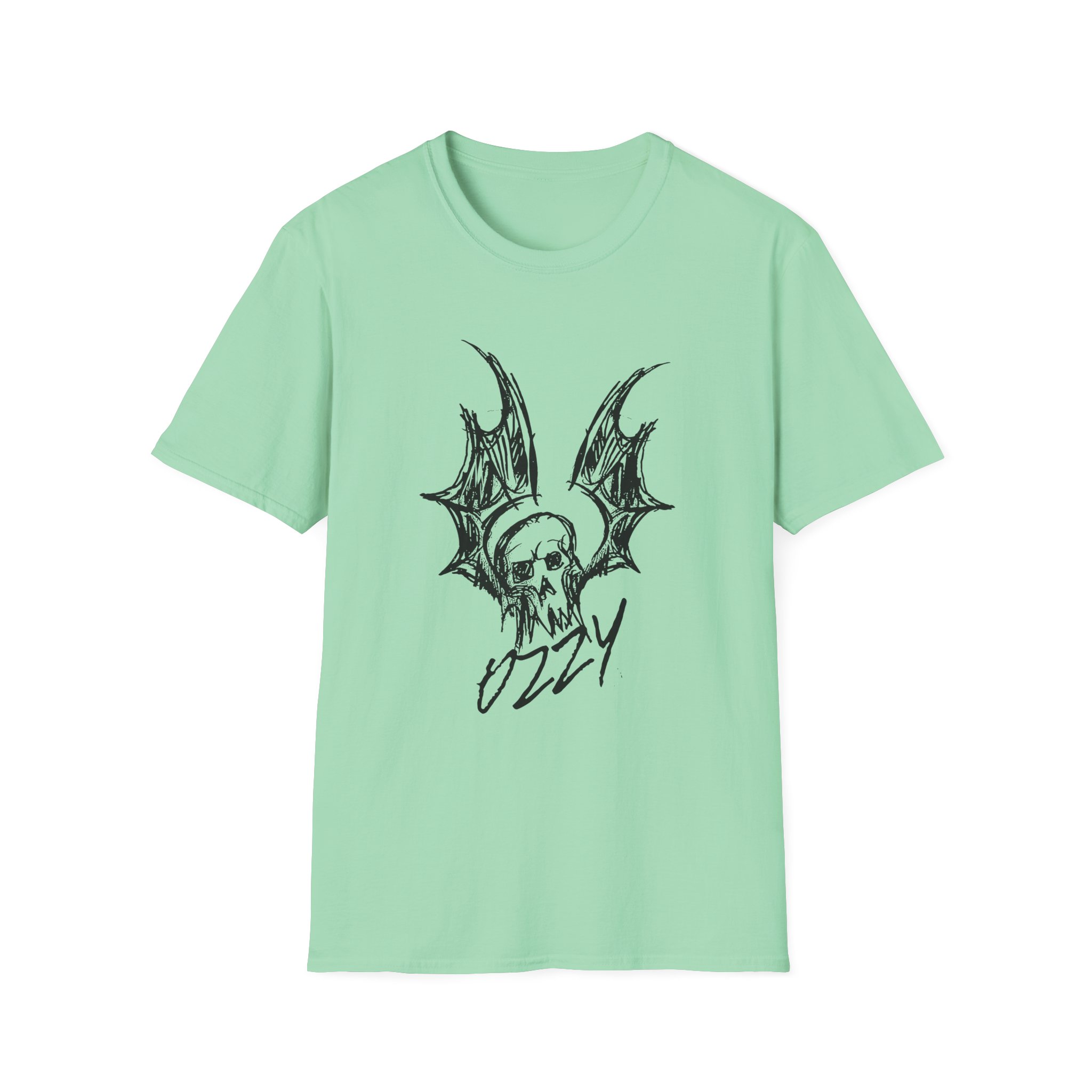 Ozzy Osbourne Bat Sketch Unisex Softstyle T-Shirt