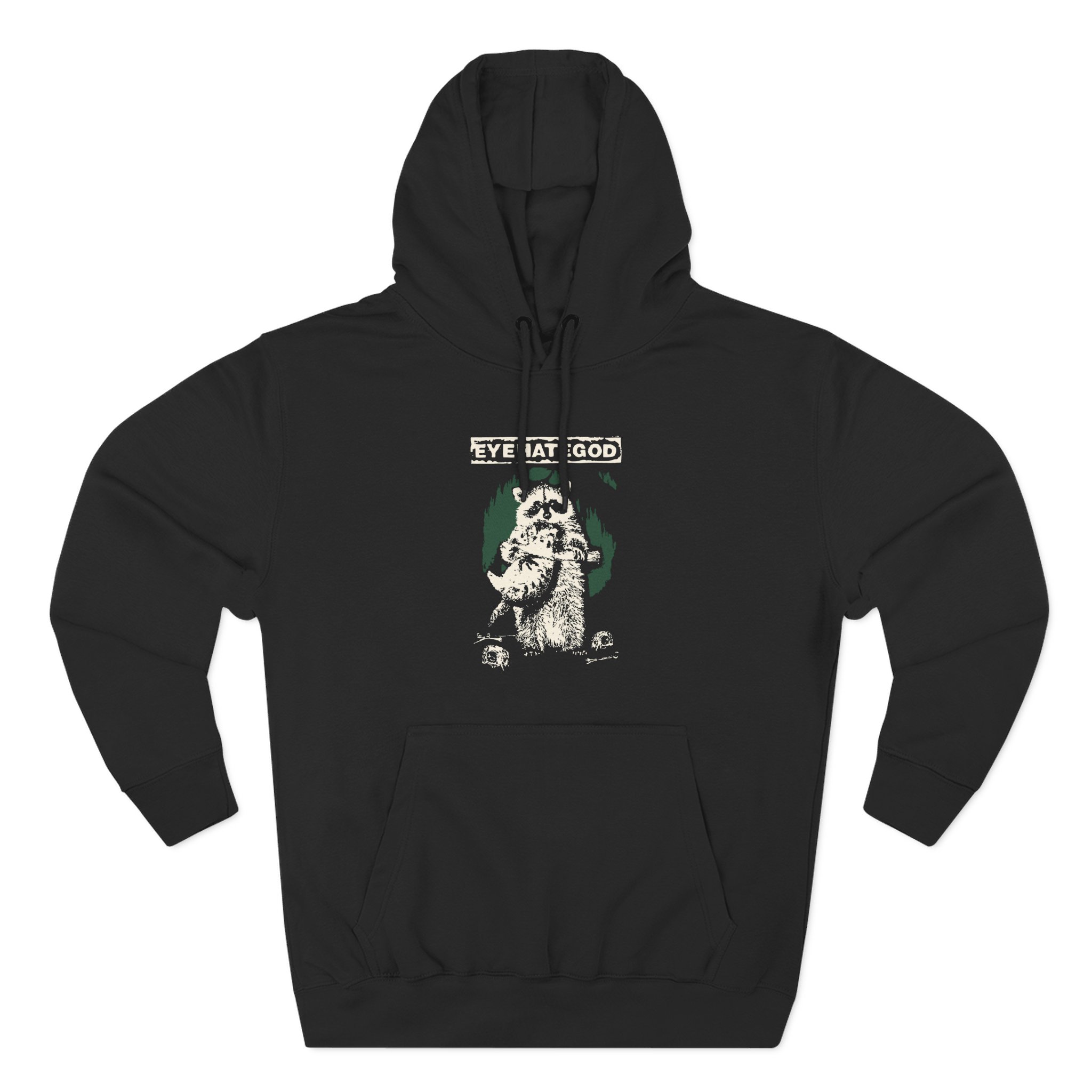 Eyehategod Southern Nihilism Racoon Three-Panel Fleece Hoodie