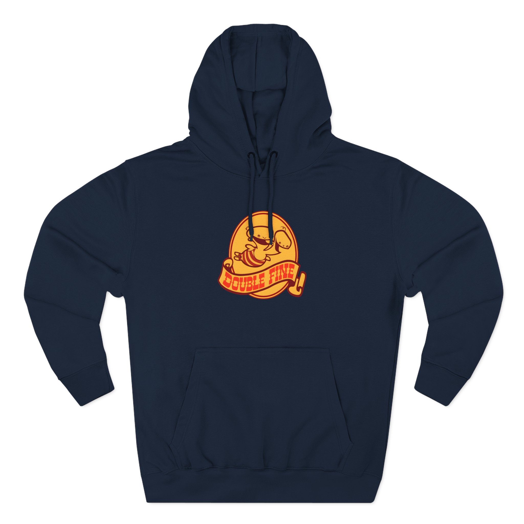 Double Fine Golden Two-headed Baby Three-Panel Fleece Hoodie