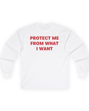 Jenny Holzer Protect Me From What I Want Unisex Ultra Cotton Long Sleeve Tee