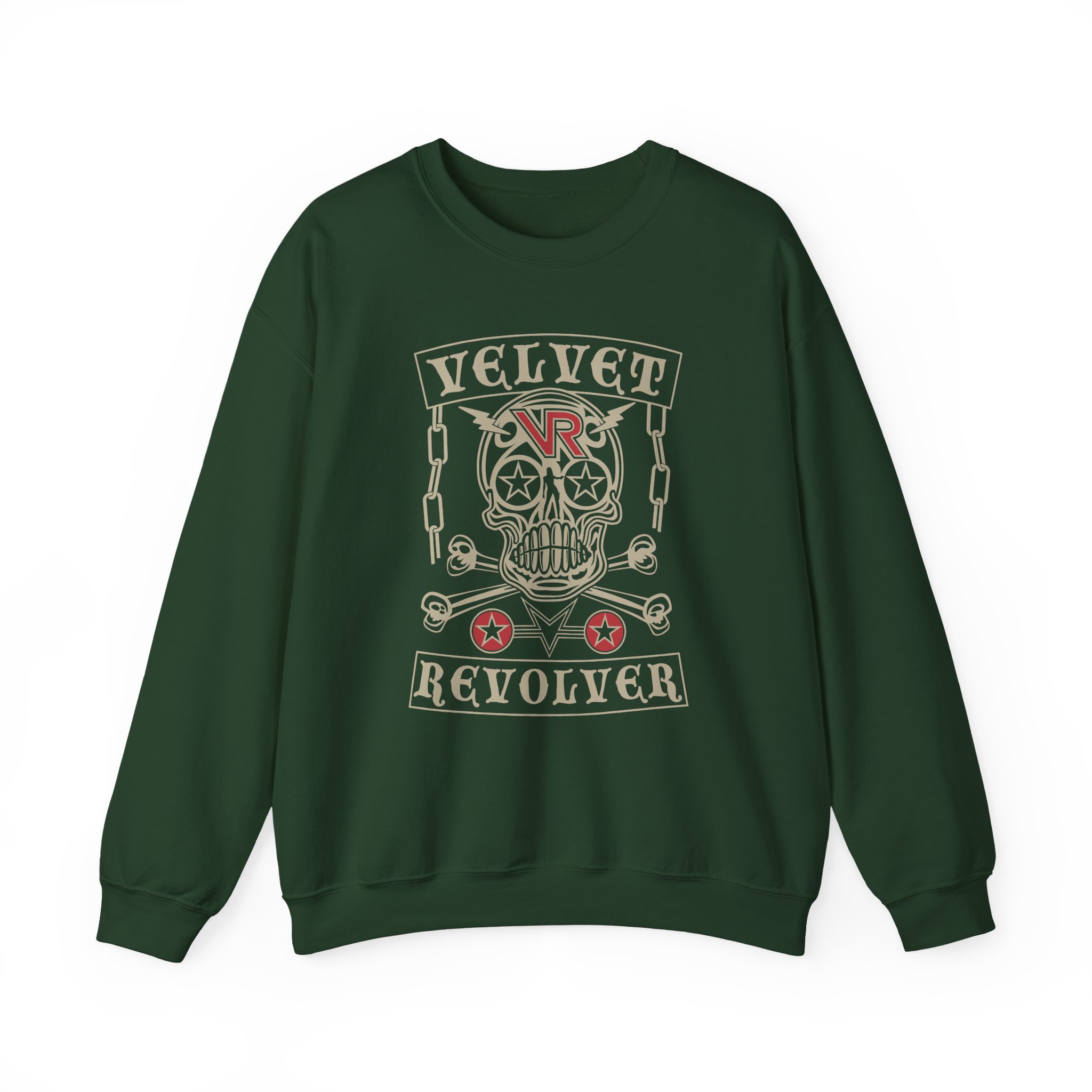 Velvet Revolver Velvet Skull Unisex Heavy Blend Crewneck Sweatshirt