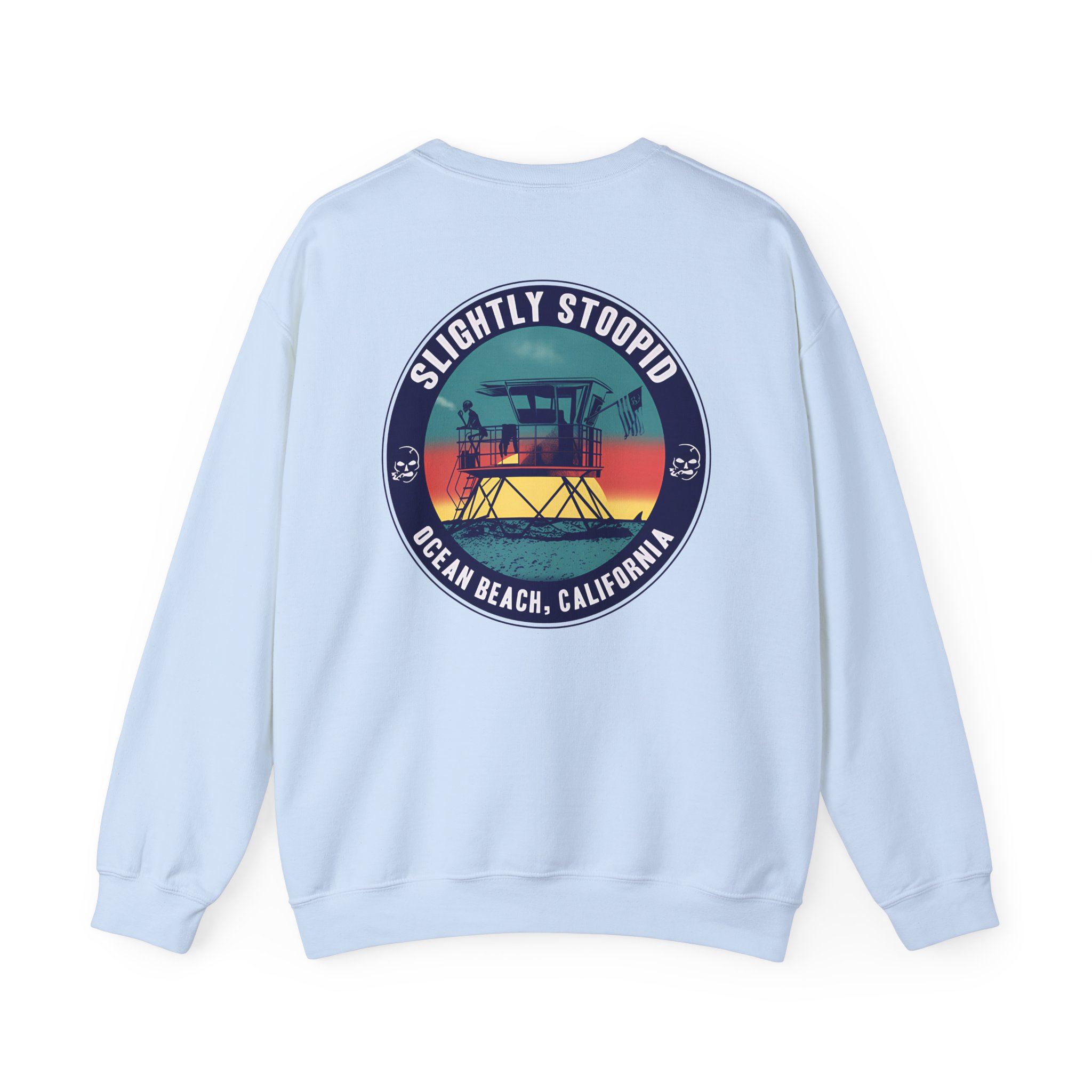Slightly Stoopid Lifeguard Raglan Unisex Heavy Blendâ„¢ Crewneck Sweatshirt
