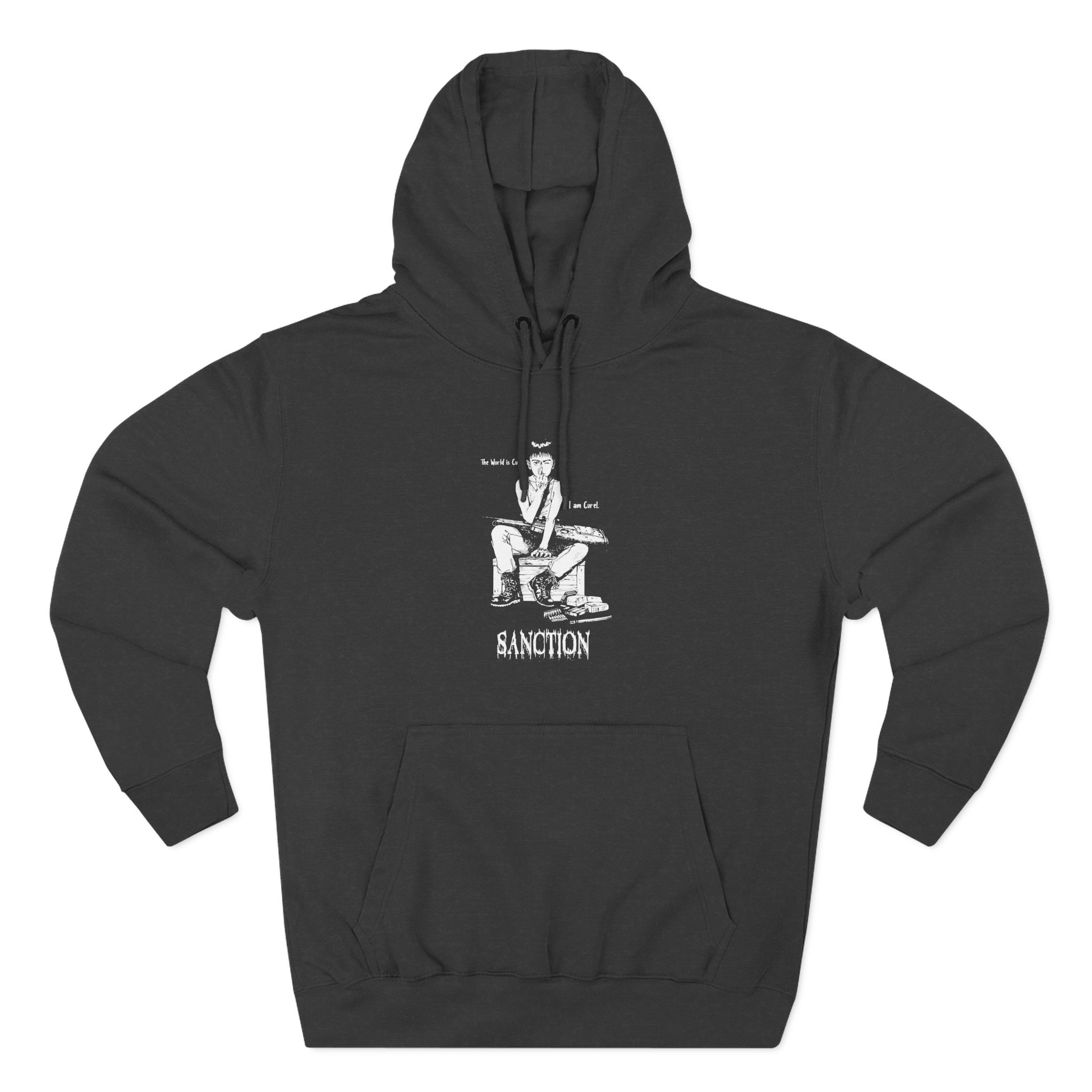 Sanction the World is Cruel Three-Panel Fleece Hoodie
