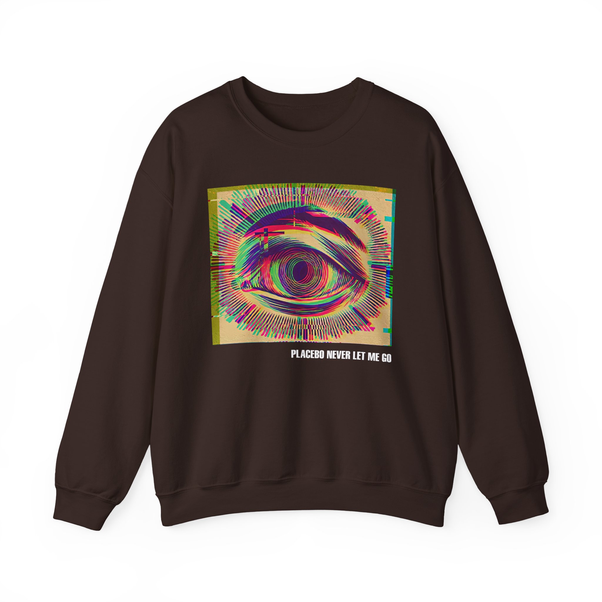 Placebo Glitch Eye Unisex Heavy Blendâ„¢ Crewneck Sweatshirt