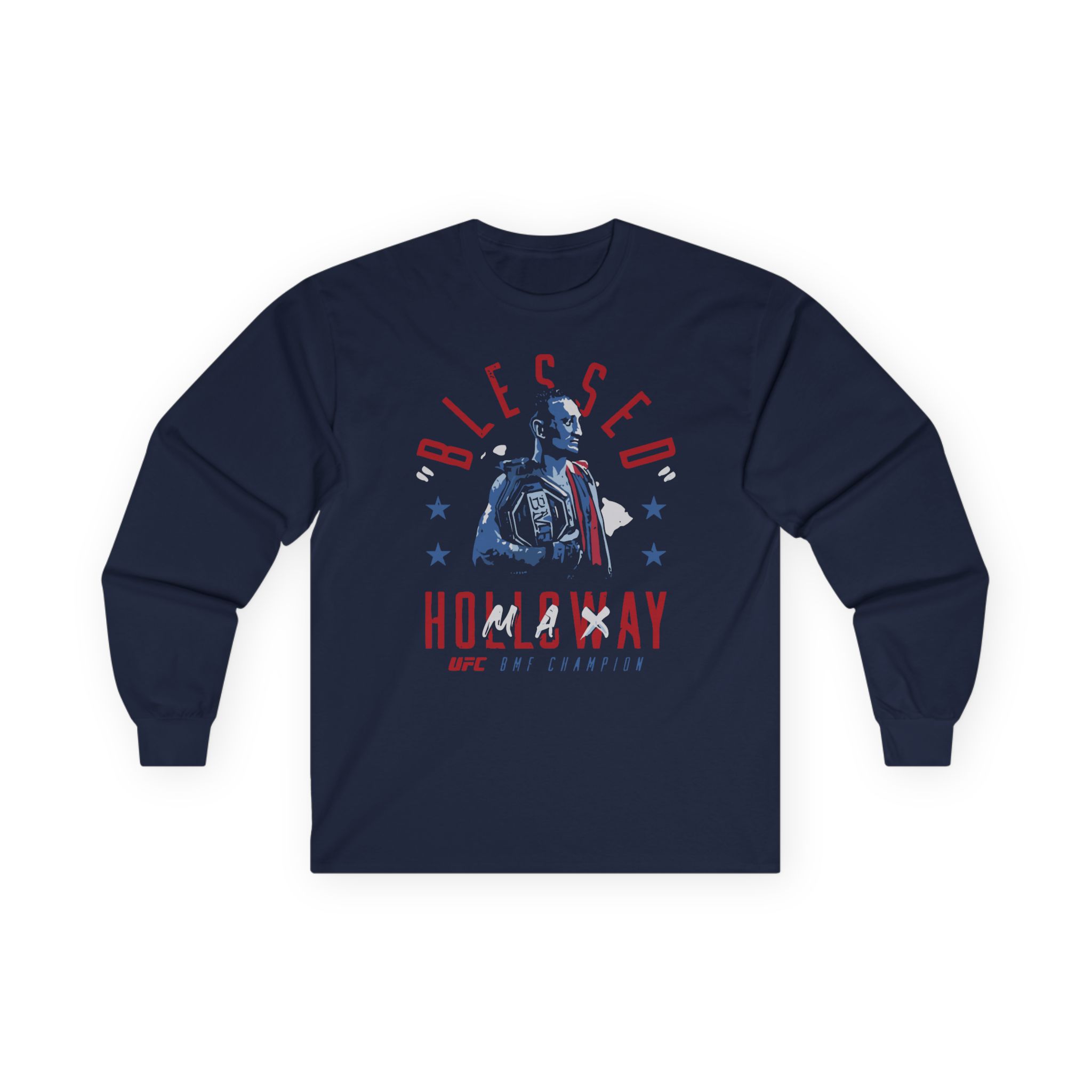 Max Holloway Blessed Bmf Champion Unisex Ultra Cotton Long Sleeve Tee