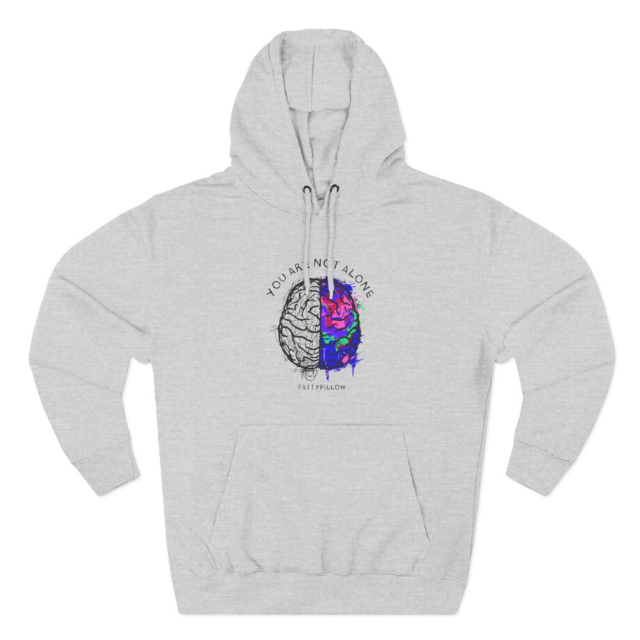 Fattypillow You Are Not Alone Three-Panel Fleece Hoodie
