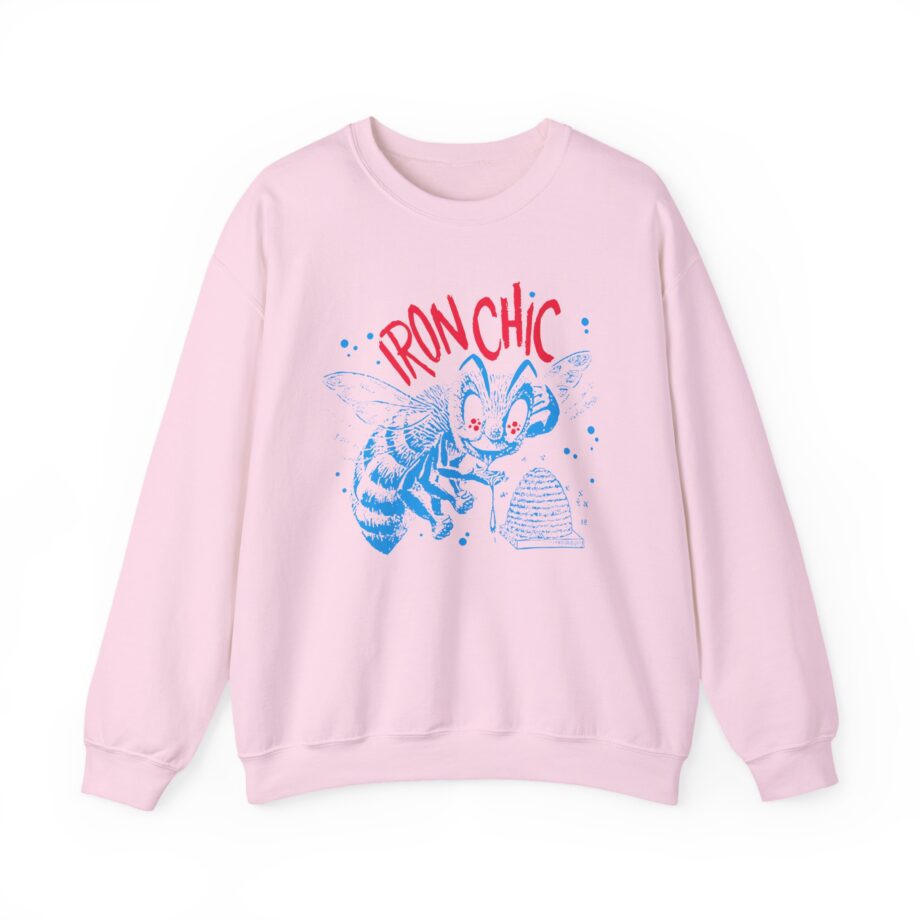 Iron Chic Bee Unisex Heavy Blend Crewneck Sweatshirt