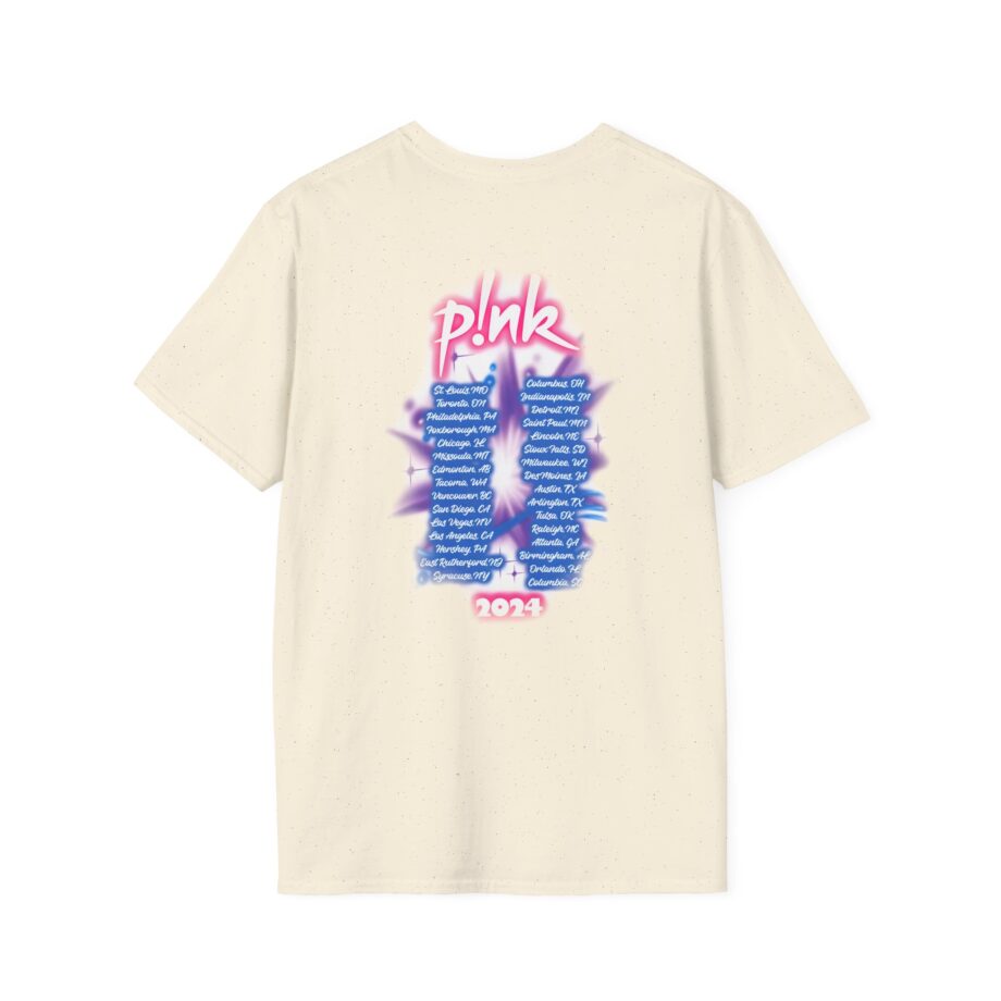 Pink Airbrushed 2024 Unisex Softstyle T-Shirt