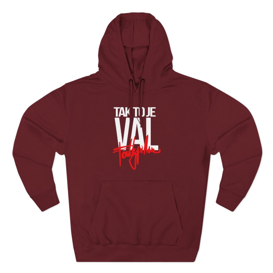 Fattypillow Tak to Je Val Three-Panel Fleece Hoodie