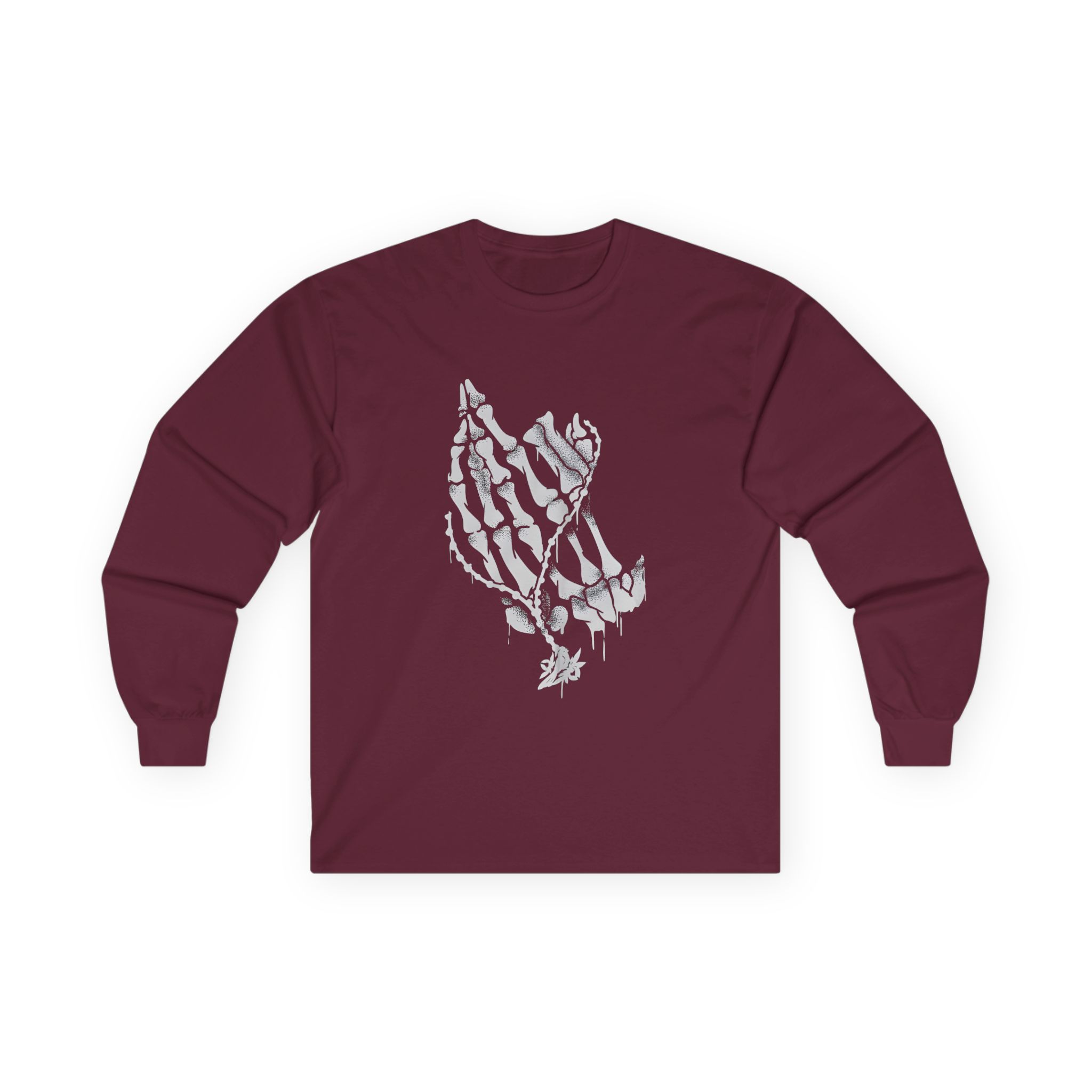 Bayside Praying Hands Unisex Ultra Cotton Long Sleeve Tee