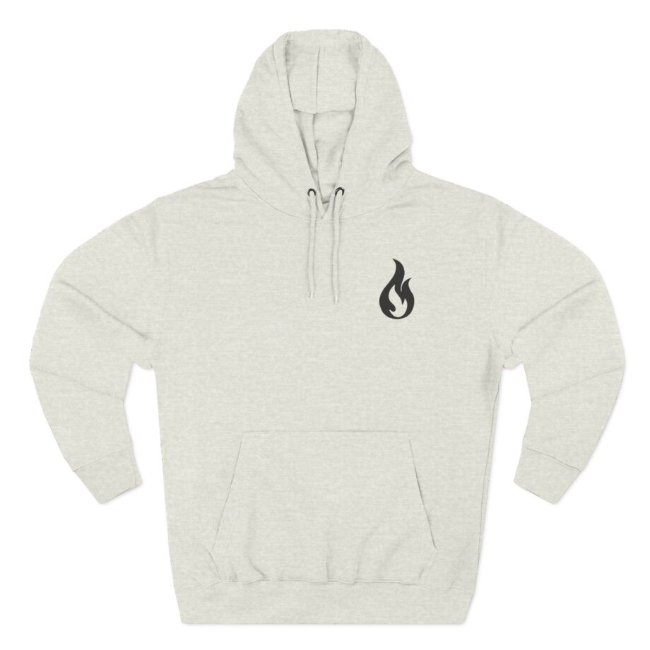 Like Moths to Flames Three-Panel Fleece Hoodie