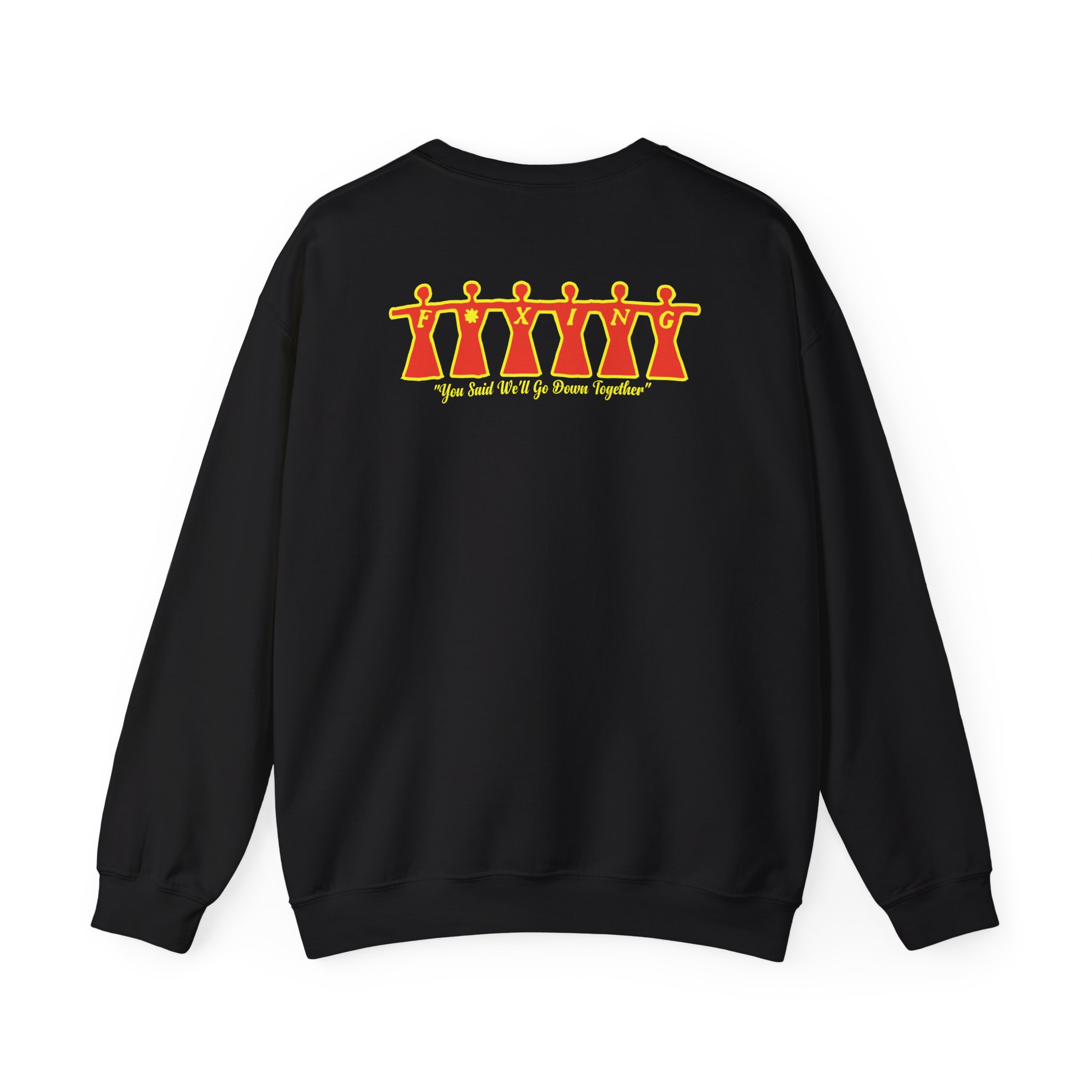 Foxing Moon Face Unisex Heavy Blendâ„¢ Crewneck Sweatshirt