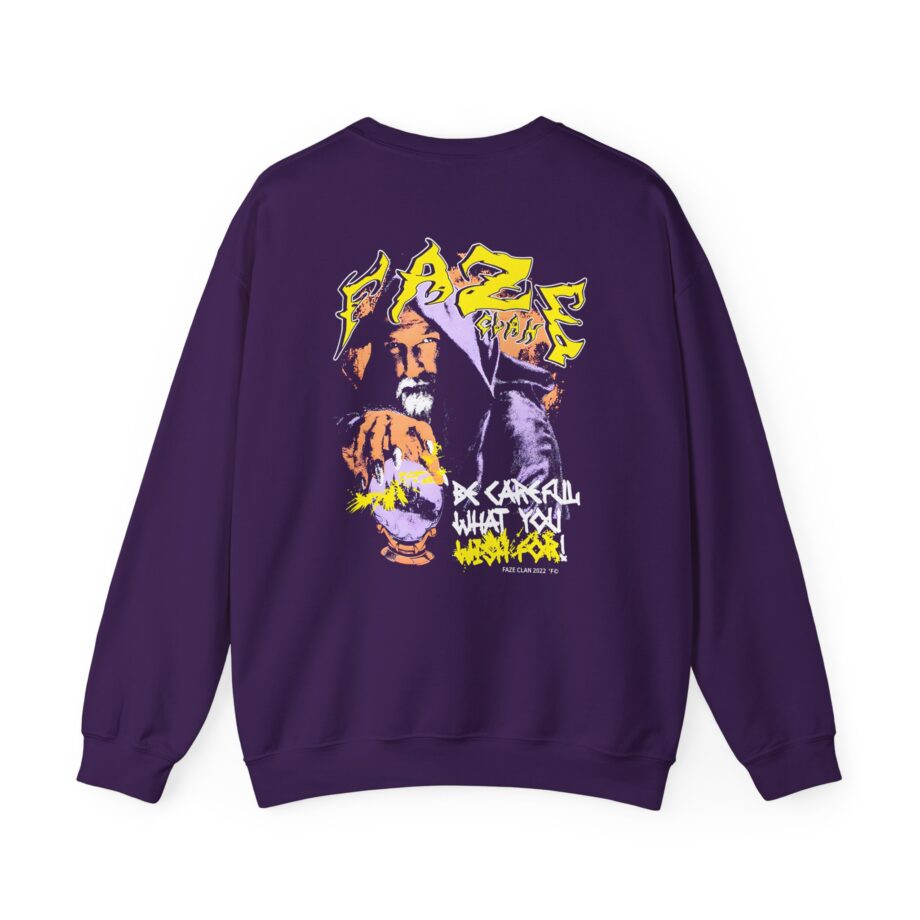 Faze Clan Be Careful What You Wish for Wizard Unisex Heavy Blend™ Crewneck Sweatshirt
