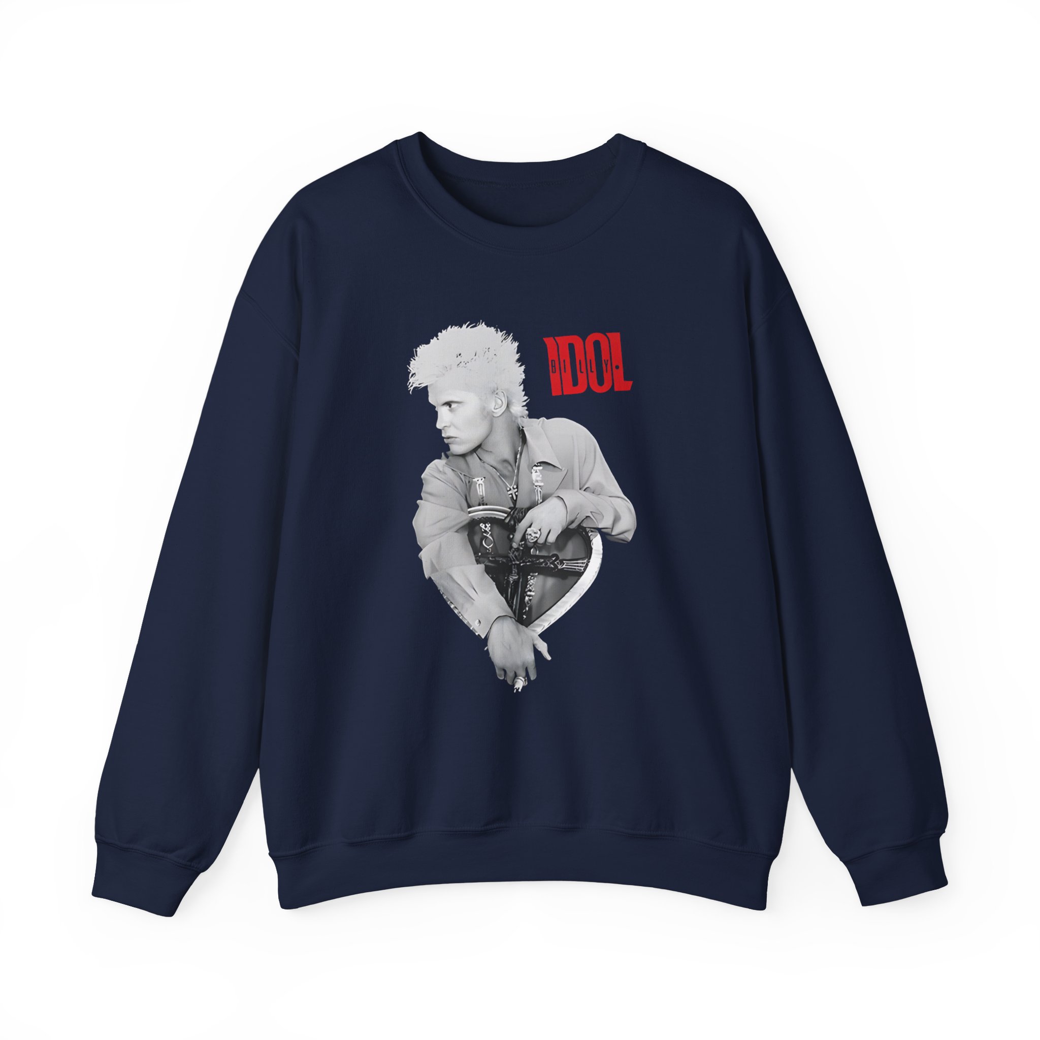Billy Idol Heart Unisex Heavy Blendâ„¢ Crewneck Sweatshirt