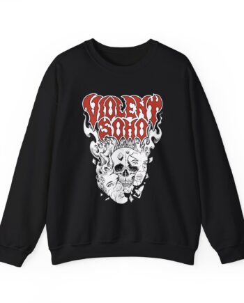 Violent Soho Murdoch Skull Unisex Heavy Blend™ Crewneck Sweatshirt