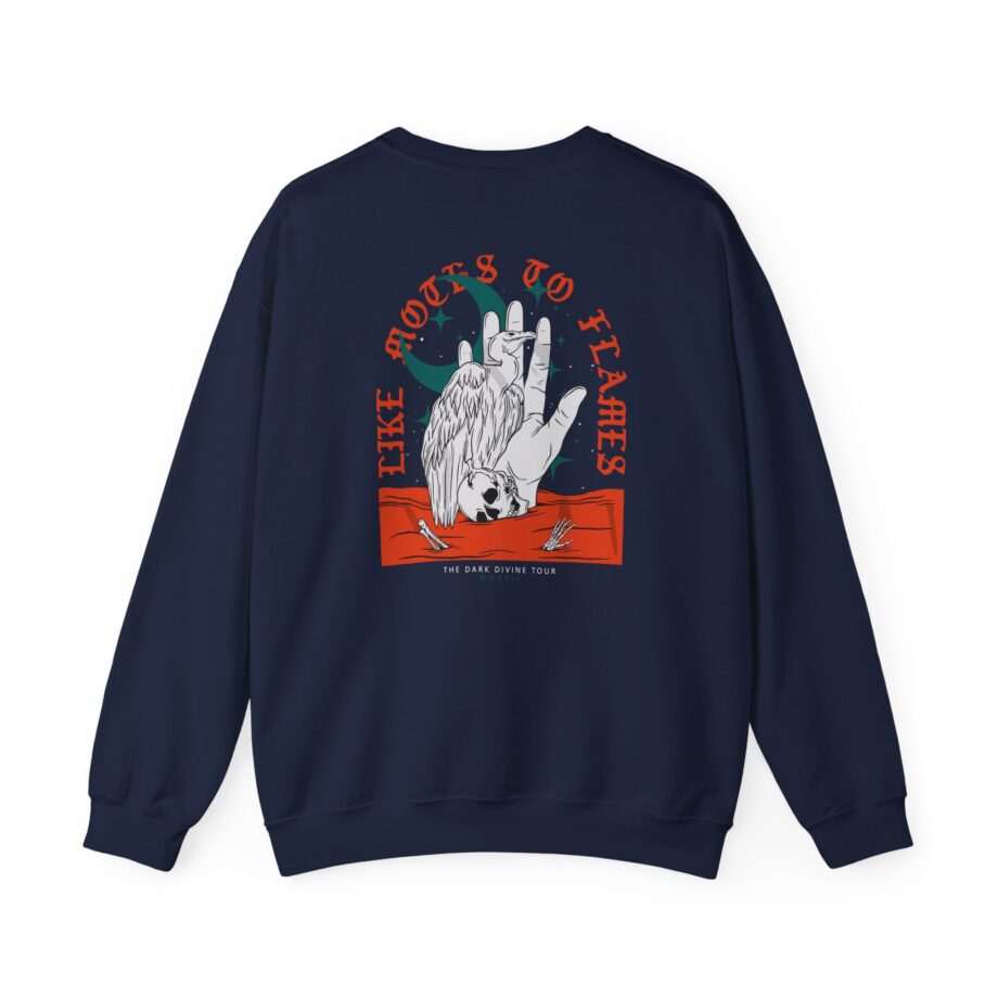 Like Moths to Flames the Dark Divine Tour Unisex Heavy Blend™ Crewneck Sweatshirt