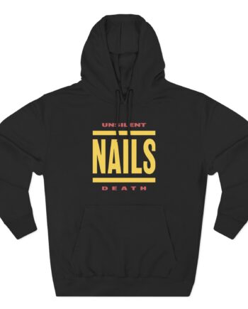 Nails Bold Lines Three-Panel Fleece Hoodie