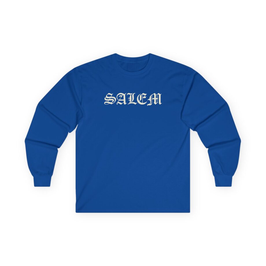 Salem Old English Unisex Ultra Cotton Long Sleeve Tee