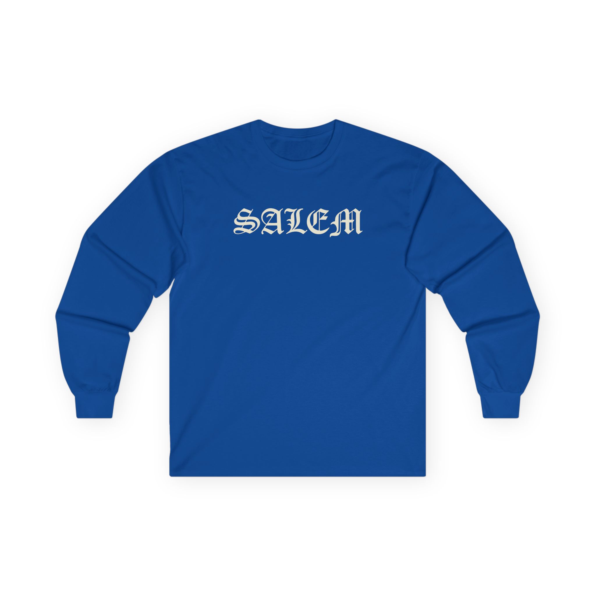 Salem Old English Unisex Ultra Cotton Long Sleeve Tee