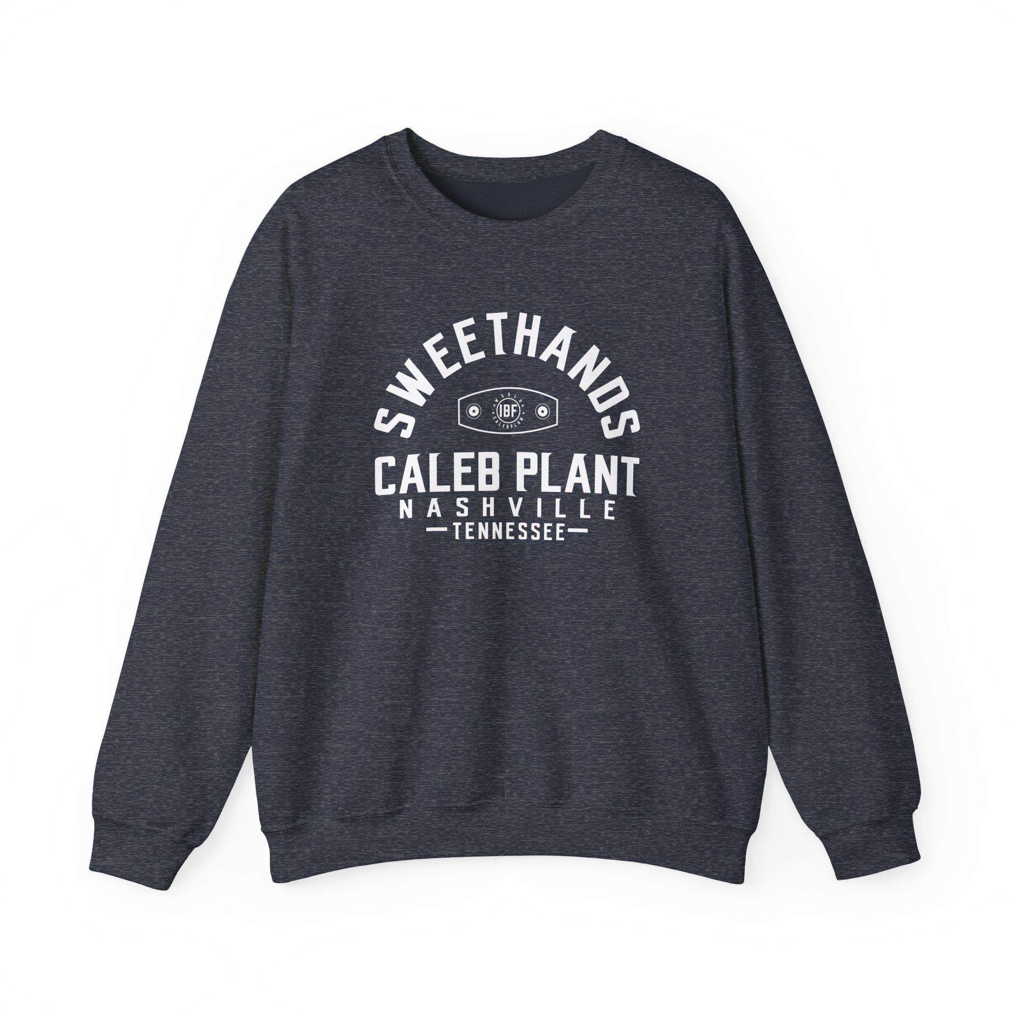 Caleb Plant Sweethands and the New Ibf Championship Unisex Heavy Blendâ„¢ Crewneck Sweatshirt