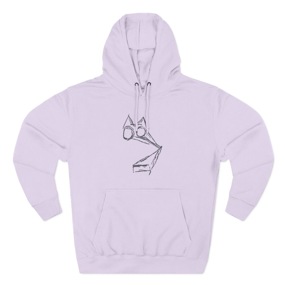 Rem What Noisy Cats Are We Three-Panel Fleece Hoodie