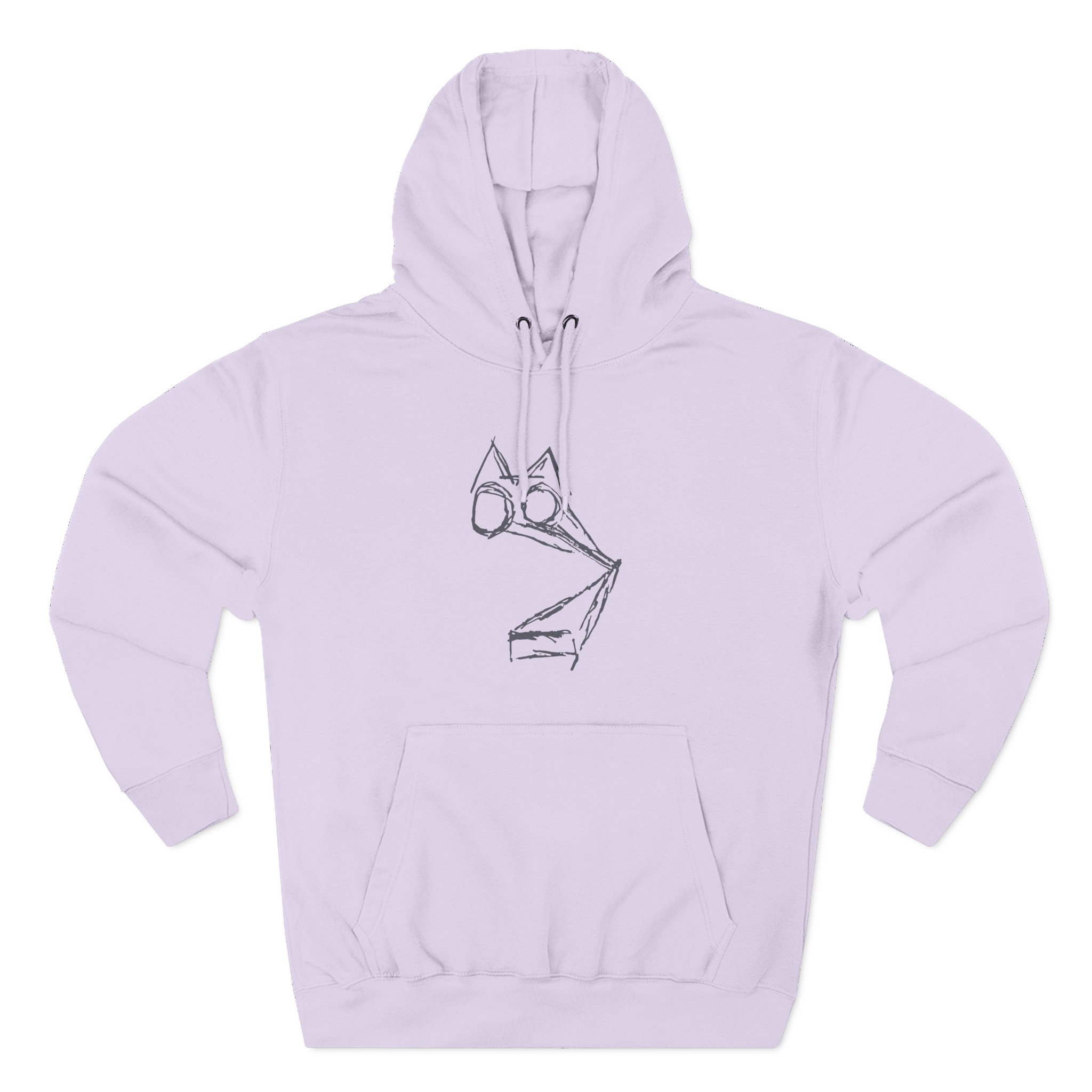 Rem What Noisy Cats Are We Three-Panel Fleece Hoodie
