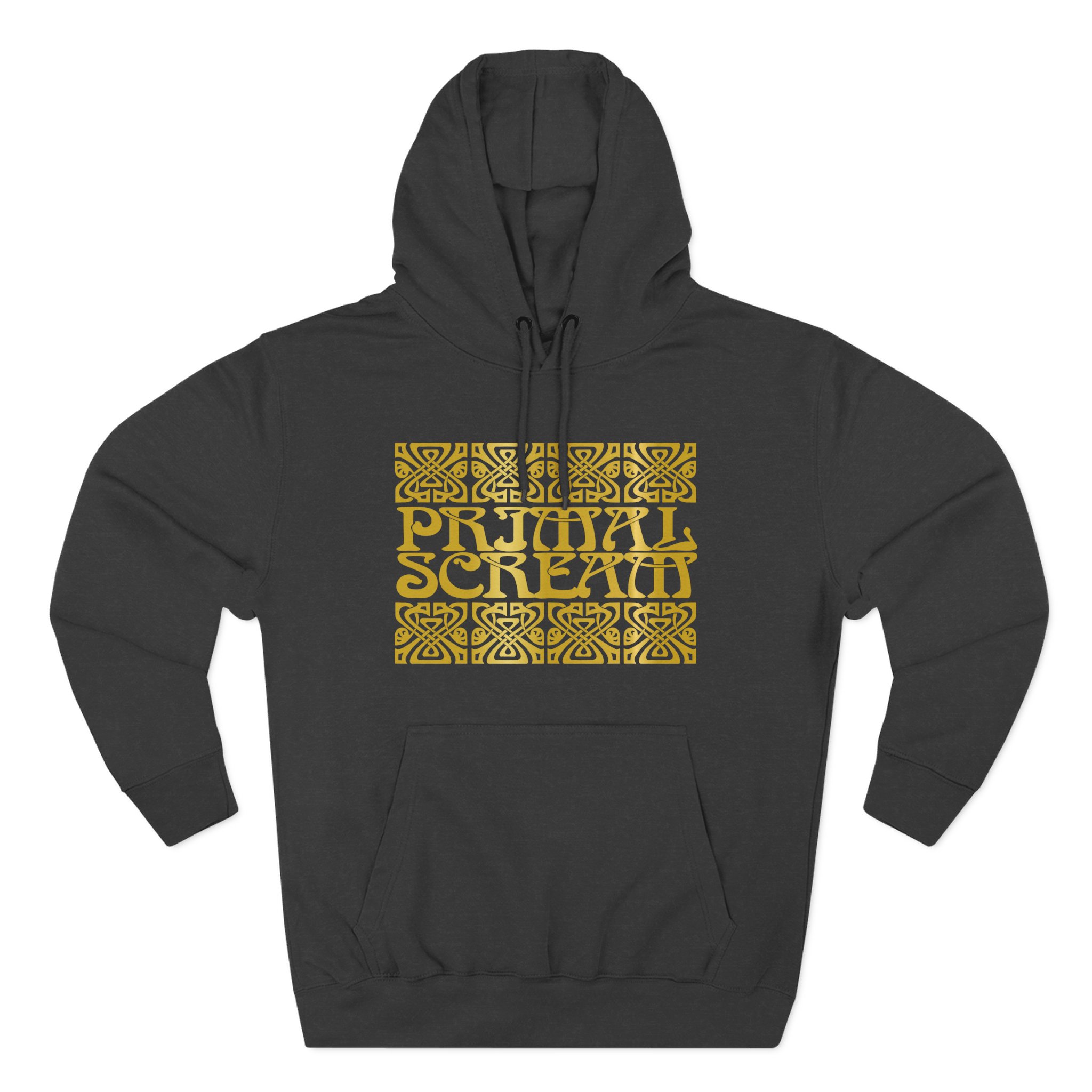 Primal Scream Black & Gold Deco Three-Panel Fleece Hoodie