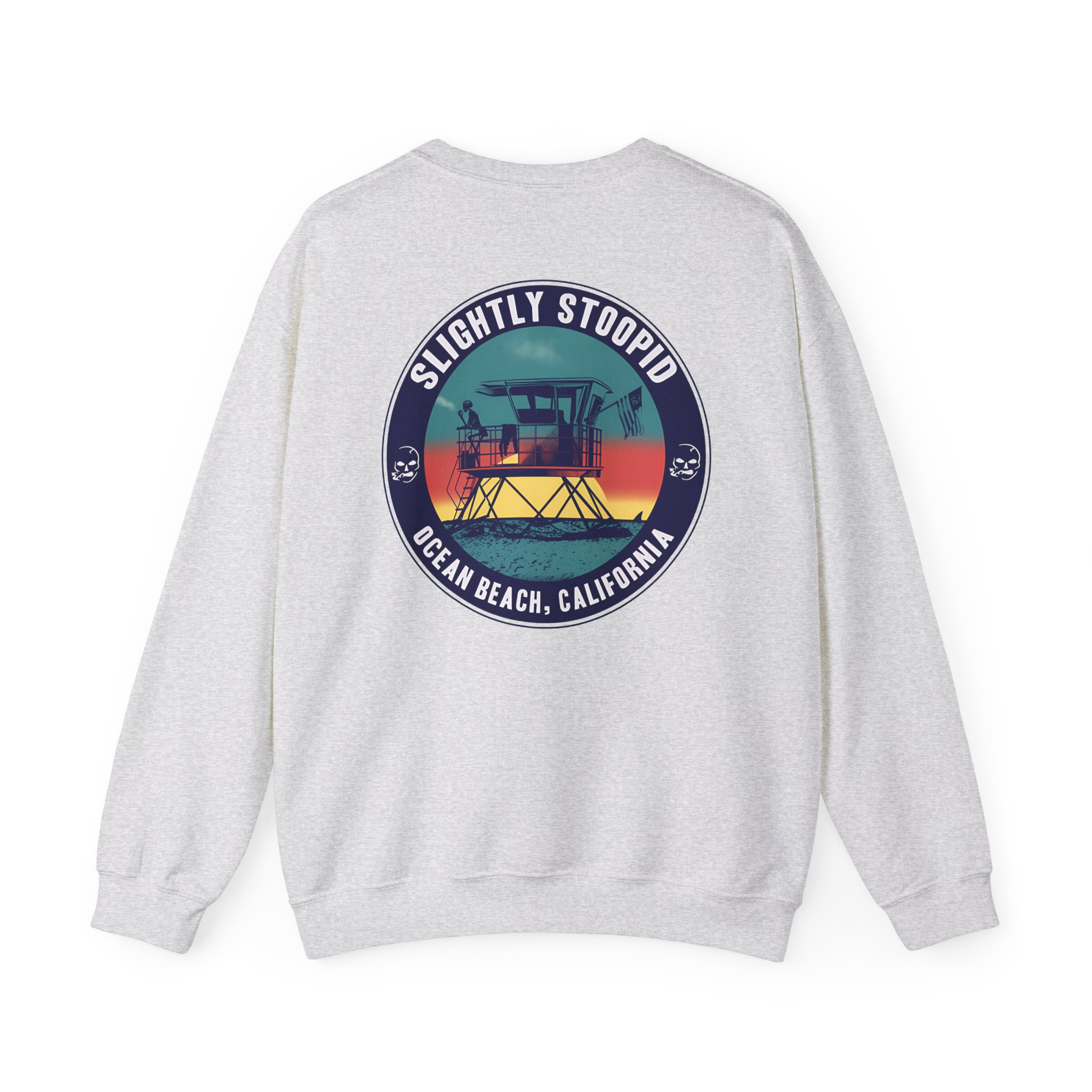 Slightly Stoopid Lifeguard Raglan Unisex Heavy Blendâ„¢ Crewneck Sweatshirt