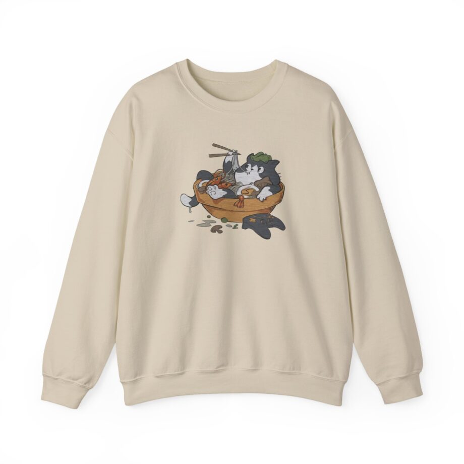 Lirik Ramen Cat Unisex Heavy Blend™ Crewneck Sweatshirt