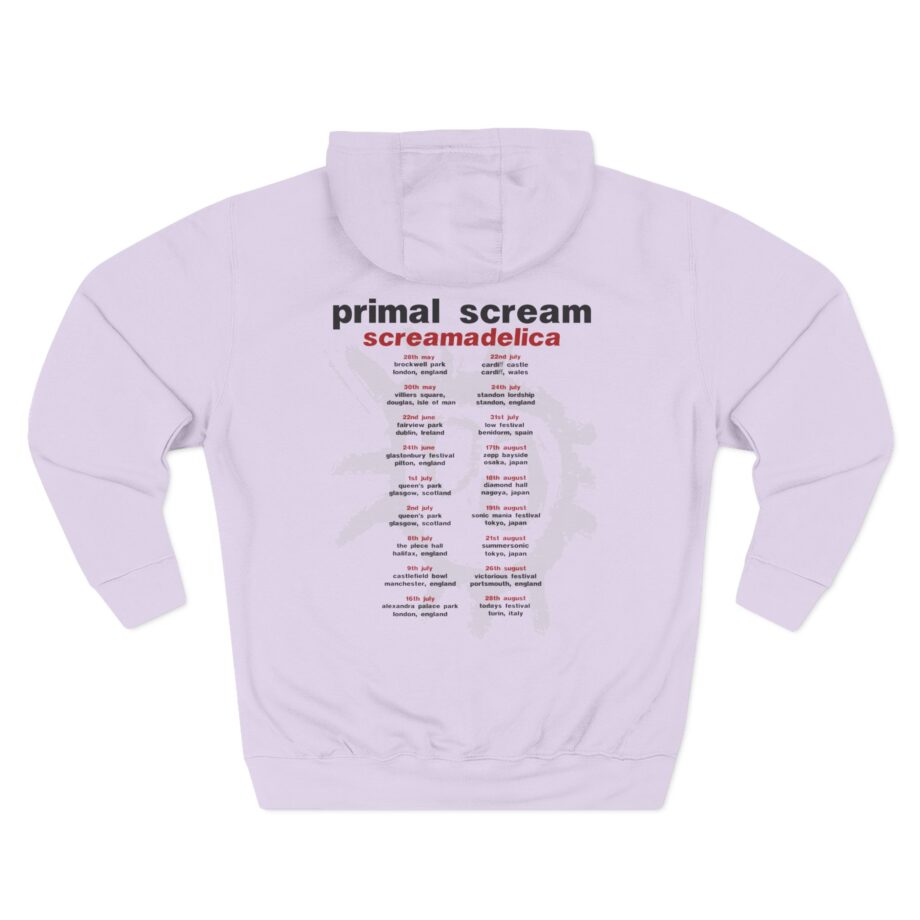 Primal Scream Screamadelica Tour Three-Panel Fleece Hoodie
