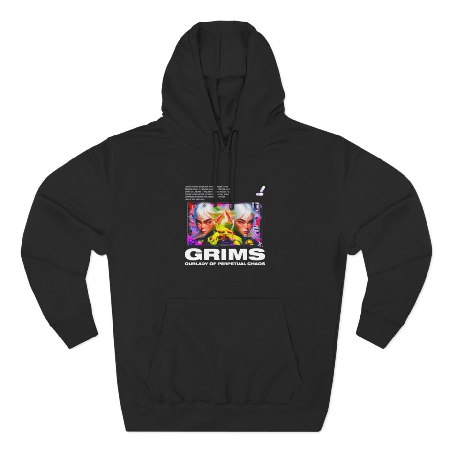 Grimes Our Lady of Perpetual Chaos Three-panel Fleece Hoodie