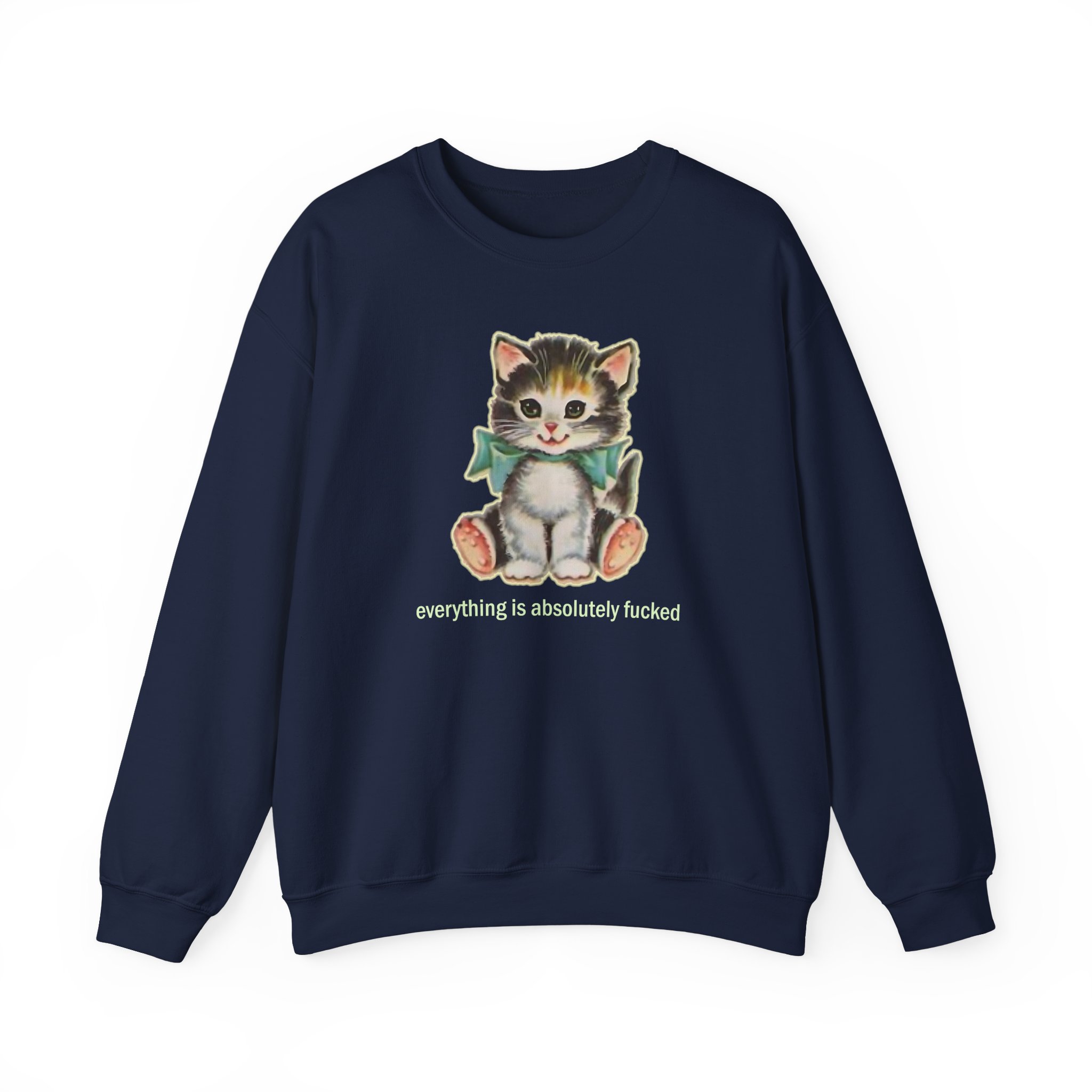 Paleface Cursed Cat Unisex Heavy Blendâ„¢ Crewneck Sweatshirt