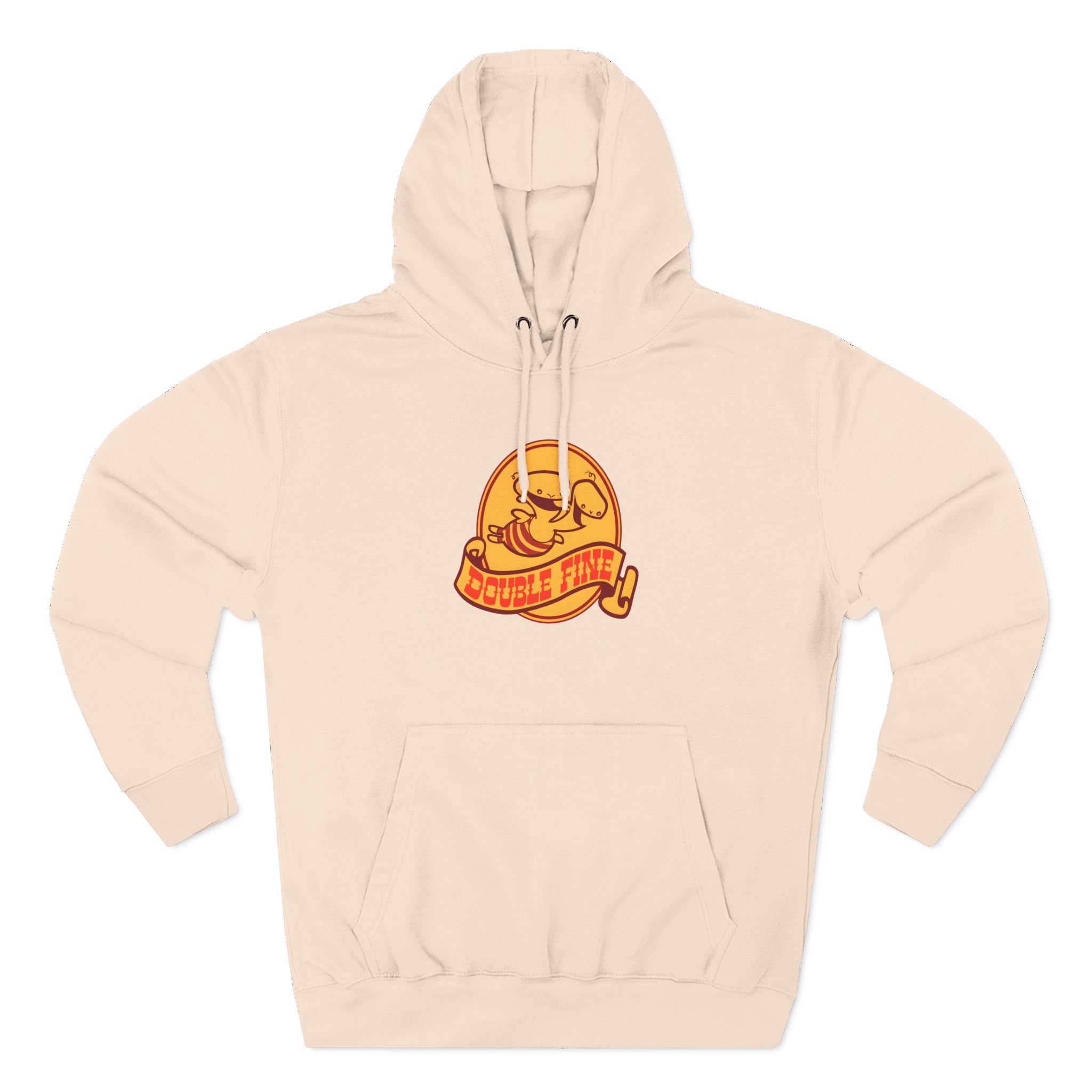 Double Fine Golden Two-headed Baby Three-Panel Fleece Hoodie