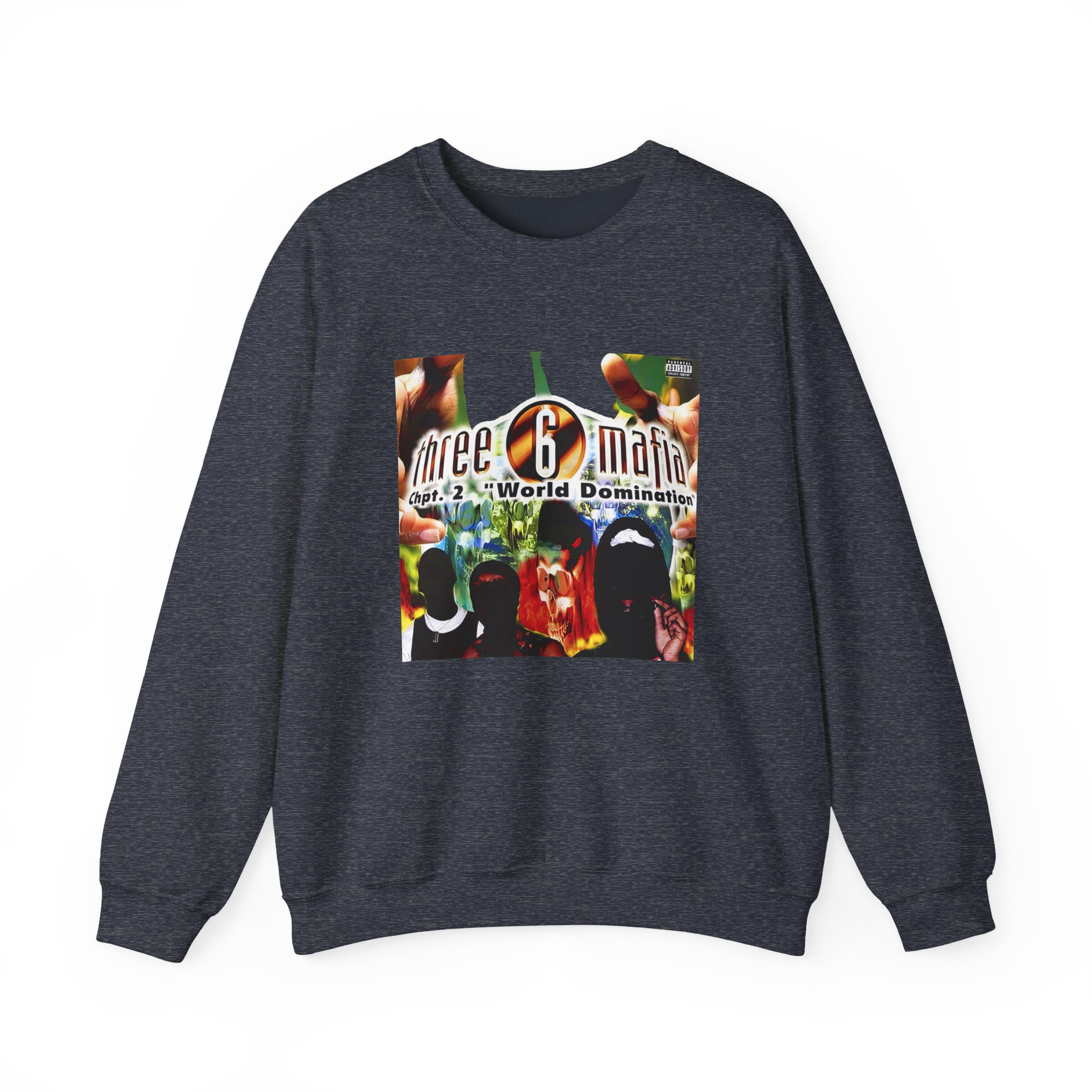 Three 6 Mafia Cover WD Unisex Heavy Blendâ„¢ Crewneck Sweatshirt