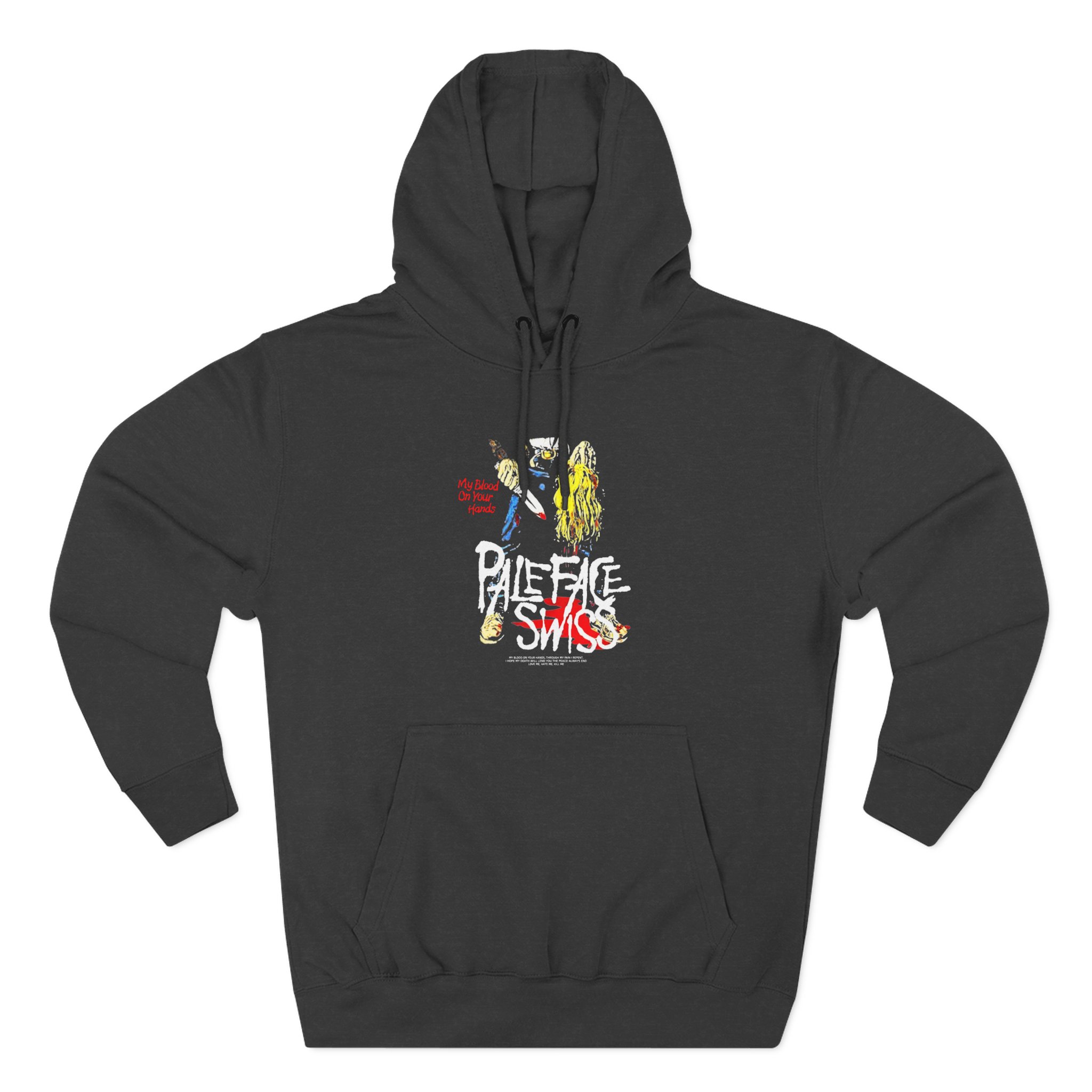 Paleface My Blood on Your Hands Washed Out Three-Panel Fleece Hoodie